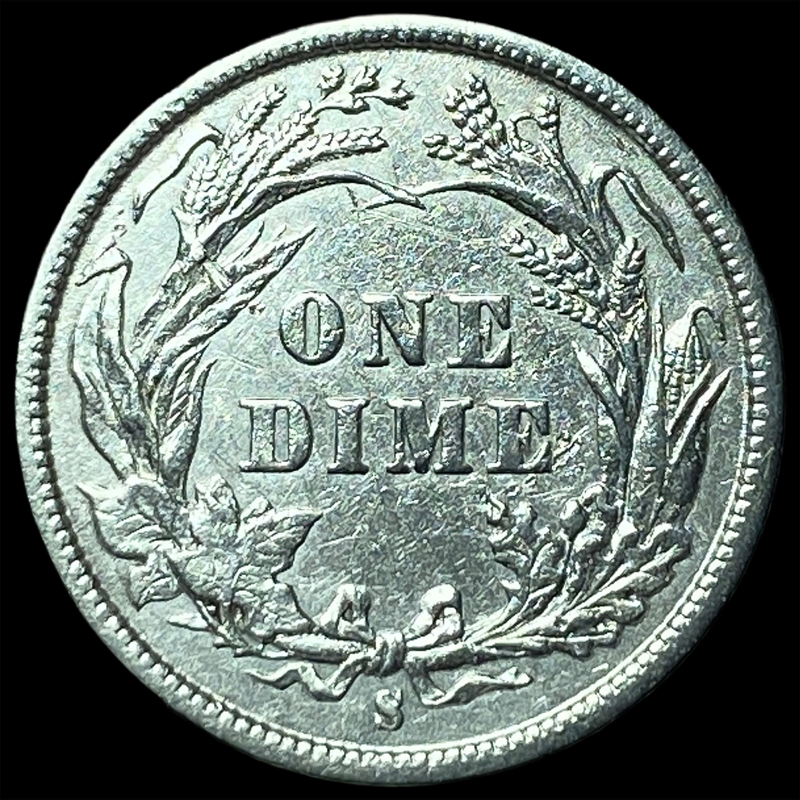 1897-S Silver Barber Dime CLOSELY UNCIRCULATED - 2