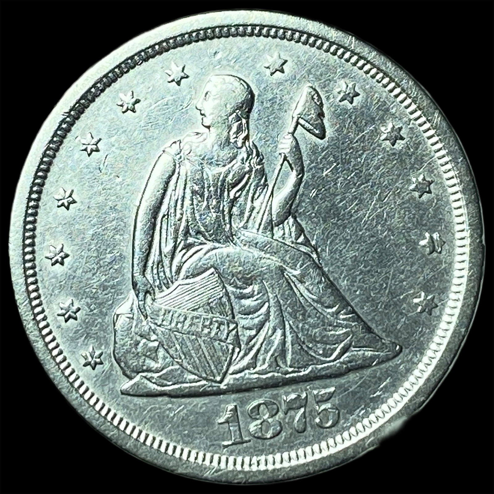 1875 Seated Liberty Twenty Cents UNCIRCULATED (1 of 2)