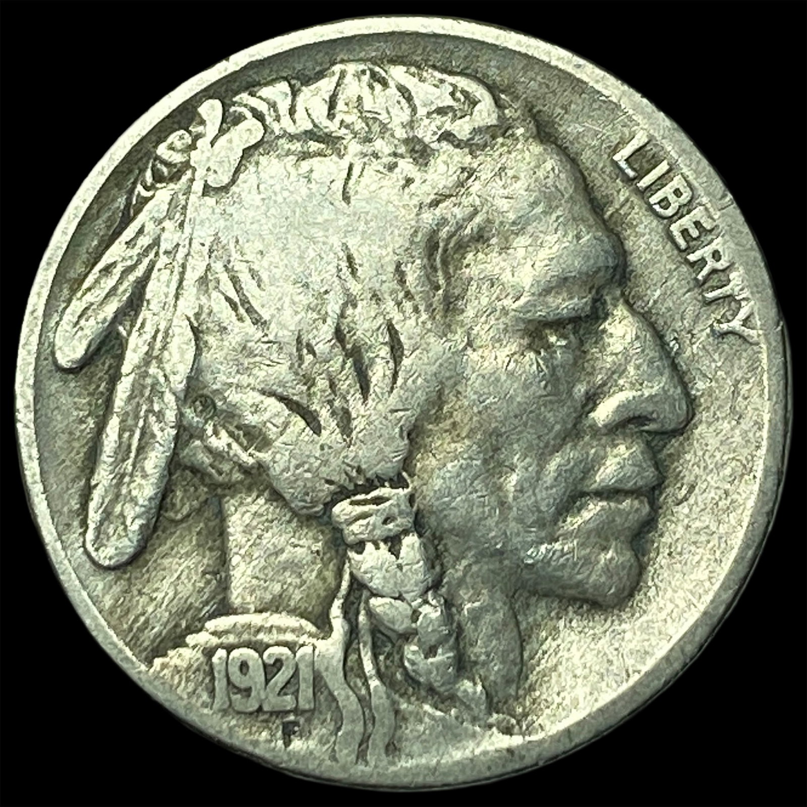 1921-S Buffalo Nickel NEARLY UNCIRCULATED: 1921-S Buffalo Nickel NEARLY UNCIRCULATED