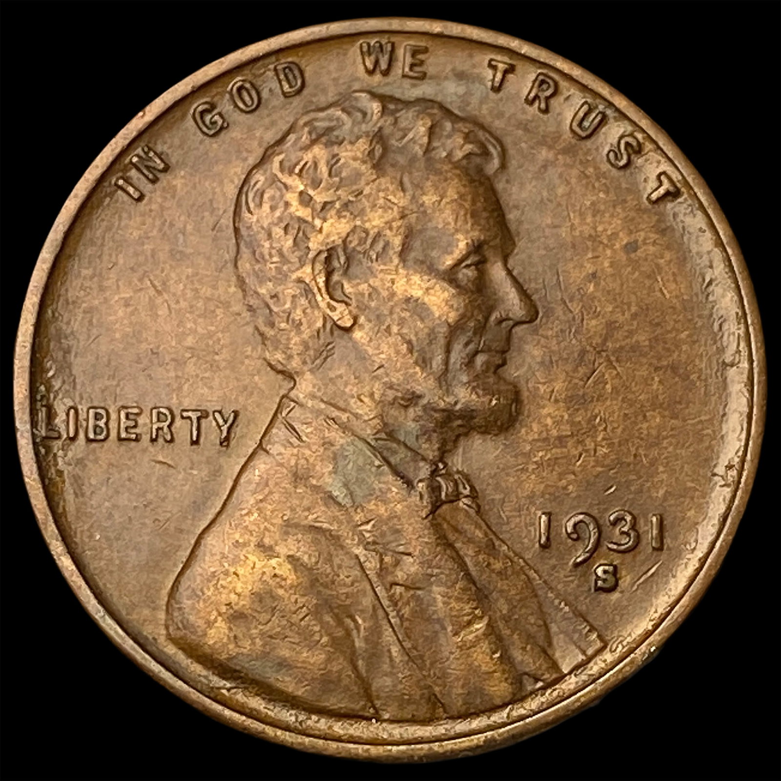 1931-S Lincoln Wheat Cent CLOSELY UNCIRCULATED (1 of 2)