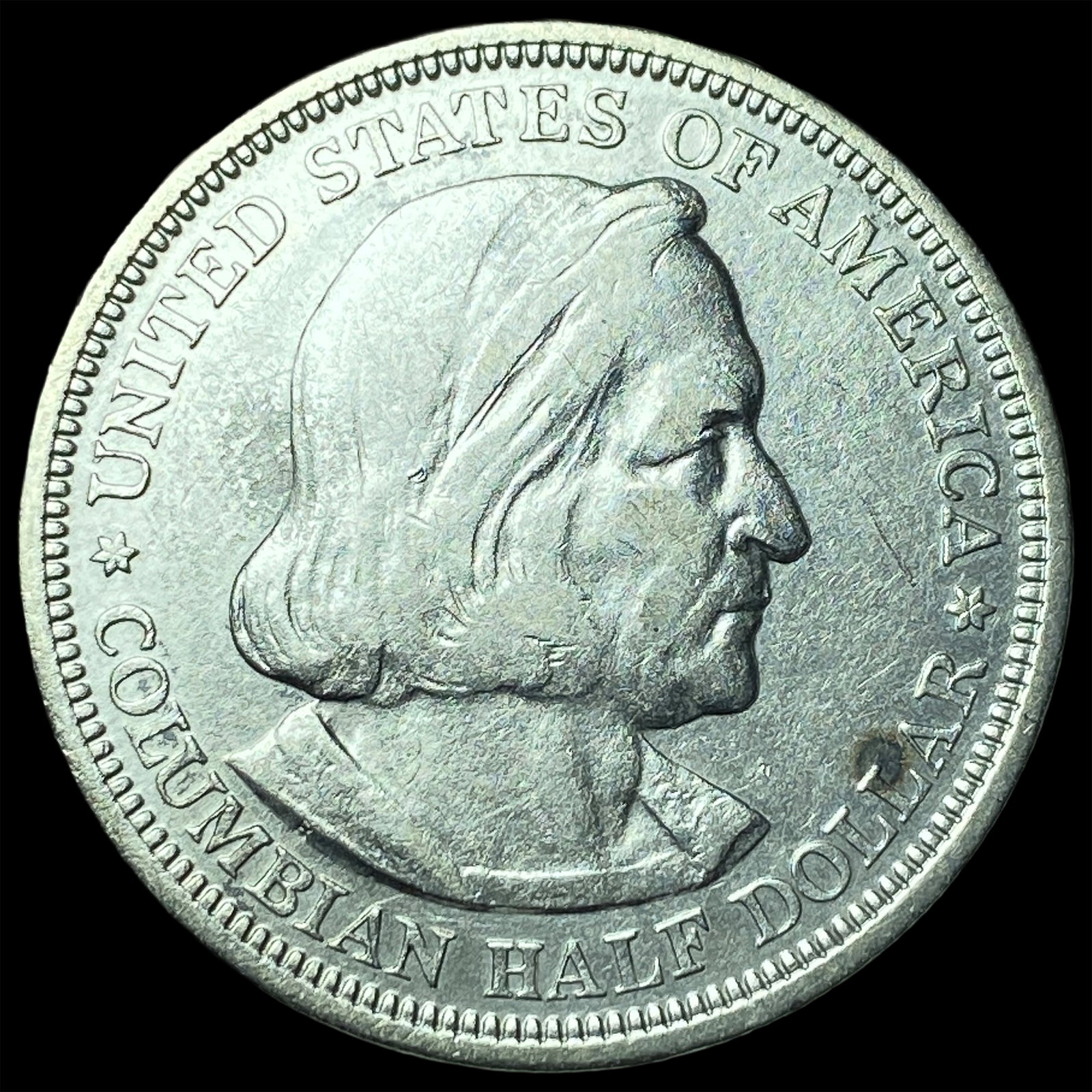 1892 Silver Columbian Half Dollar CHOICE AU: 1892 Silver Columbian Half Dollar CHOICE AU
