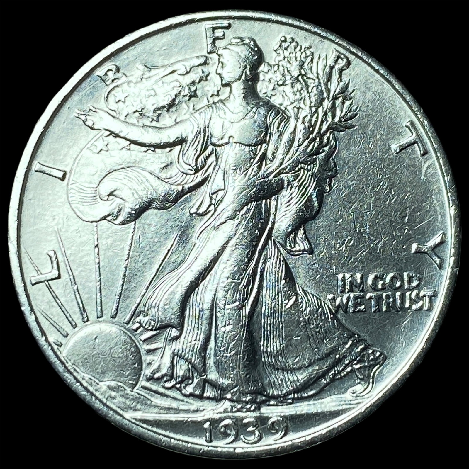 1939-S Silver Walking Liberty Half Dollar UNCIRCULATED: 1939-S Silver Walking Liberty Half Dollar UNCIRCULATED