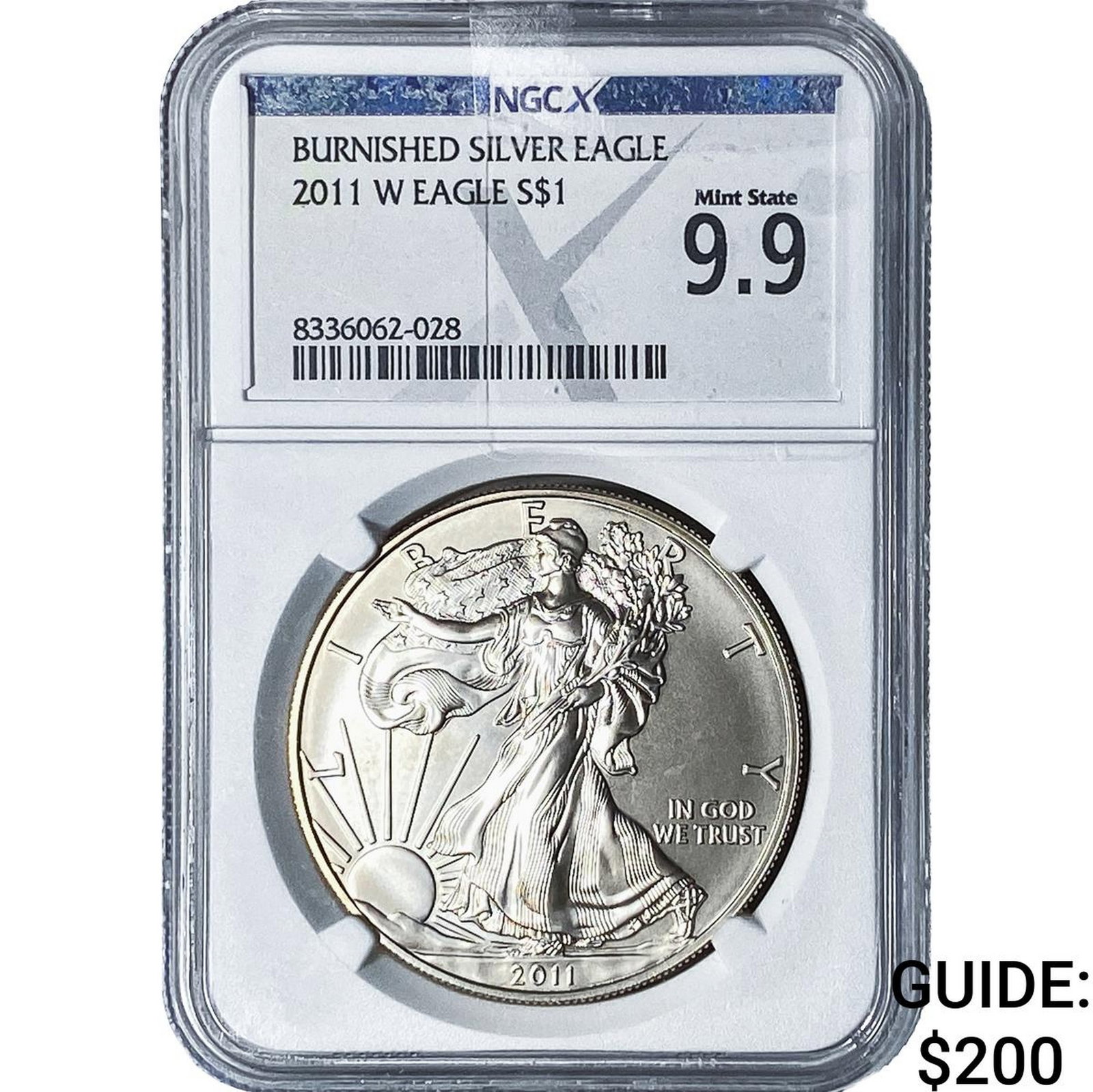 2011-W Silver Eagle NGC MS 9.9 Burnished (1 of 2)