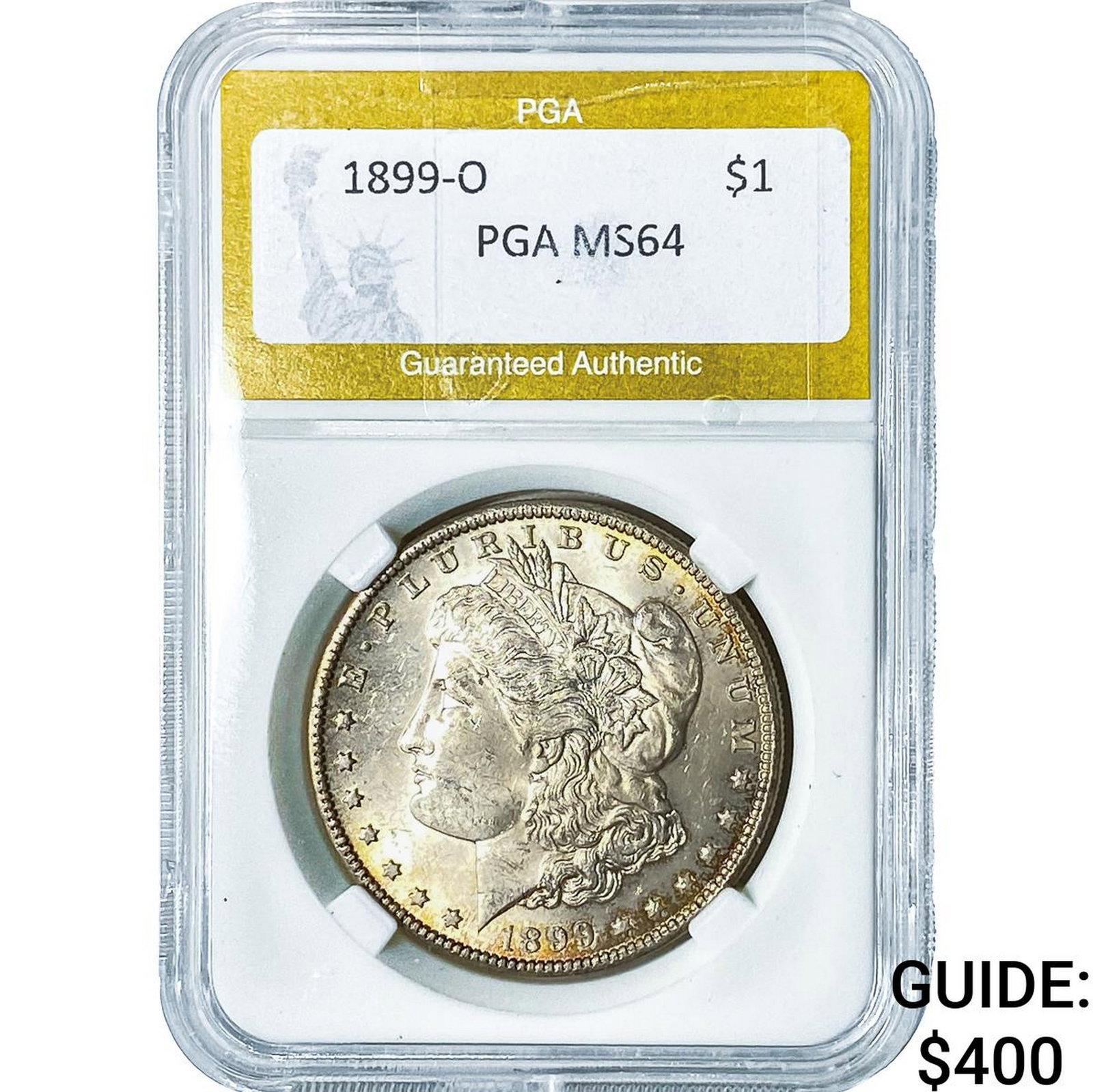 1899-O Morgan Silver Dollar PGA MS64: 1899-O Morgan Silver Dollar PGA MS64