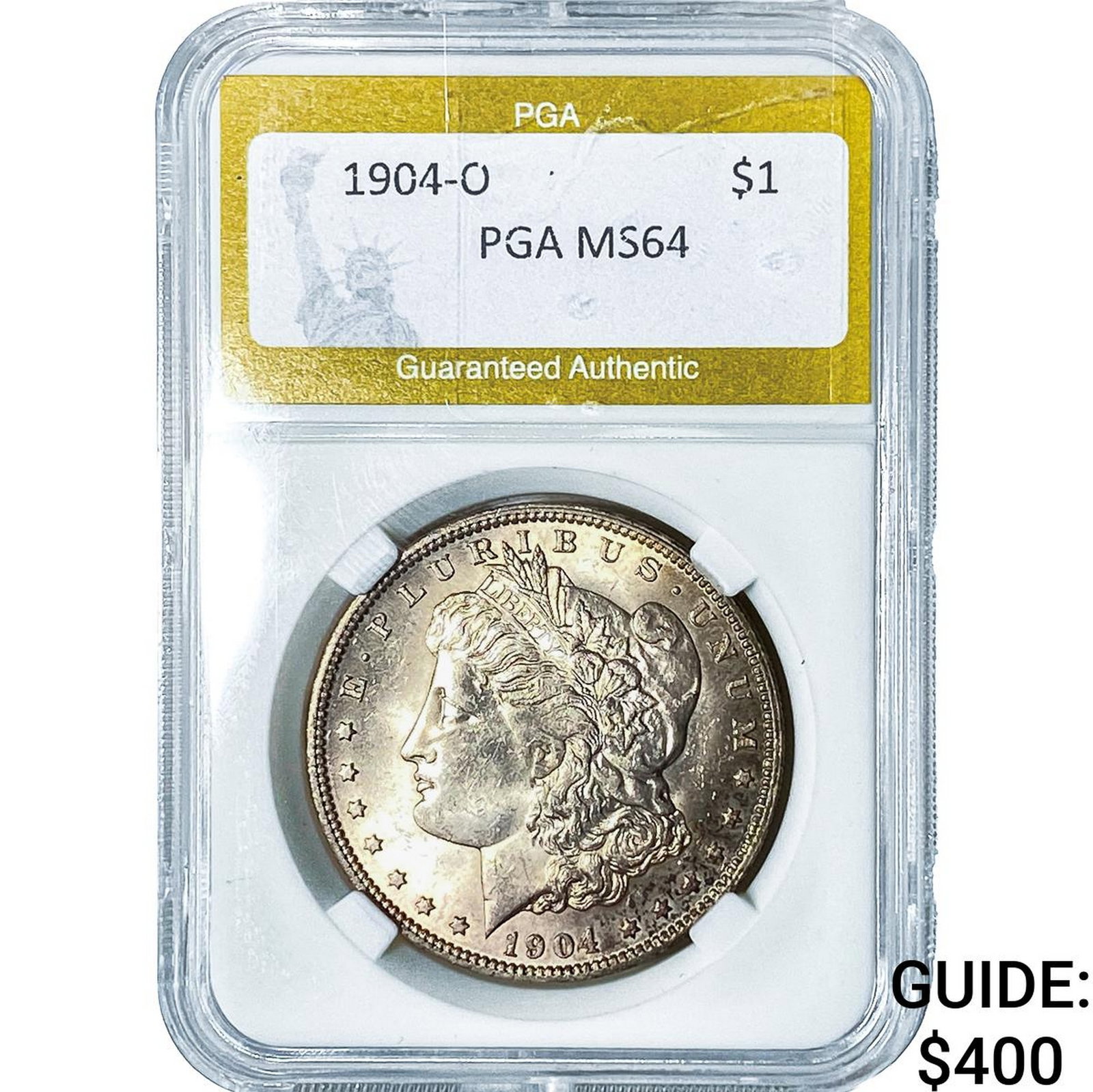 1904-O Morgan Silver Dollar PGA MS64: 1904-O Morgan Silver Dollar PGA MS64