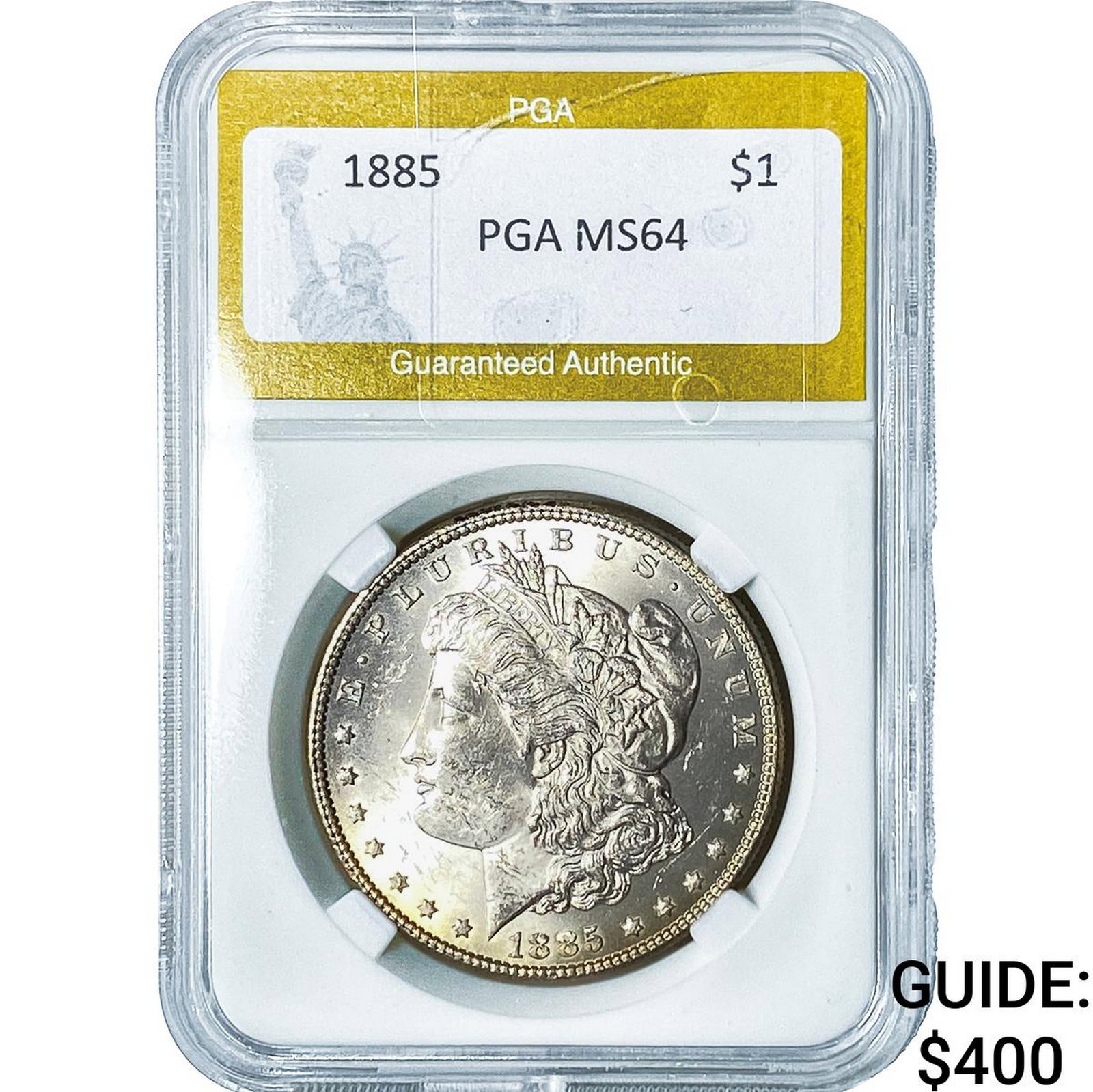 1885 Morgan Silver Dollar PGA MS64: 1885 Morgan Silver Dollar PGA MS64