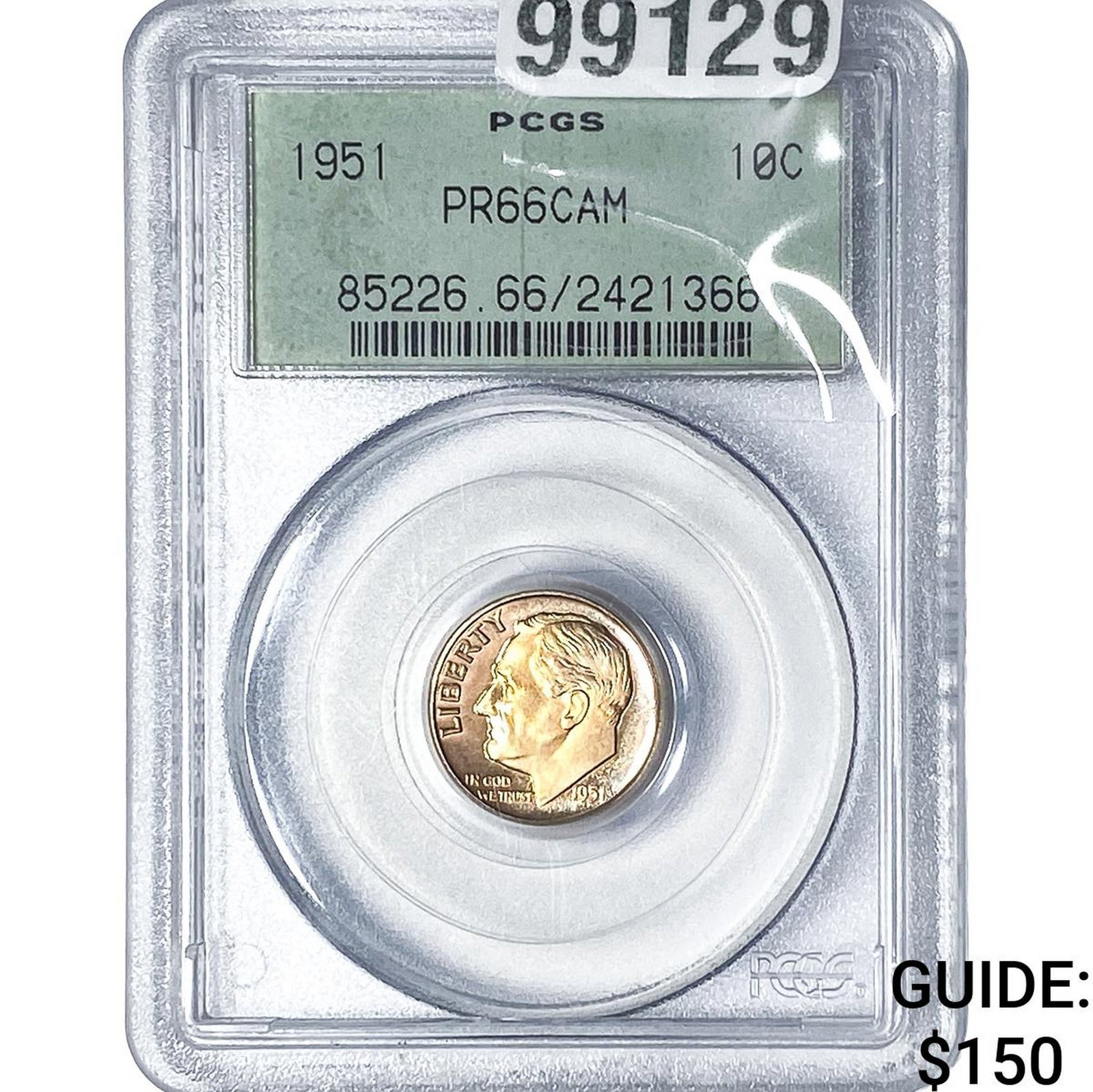 1951 Roosevelt Dime PCGS PR66 CAM (1 of 2)