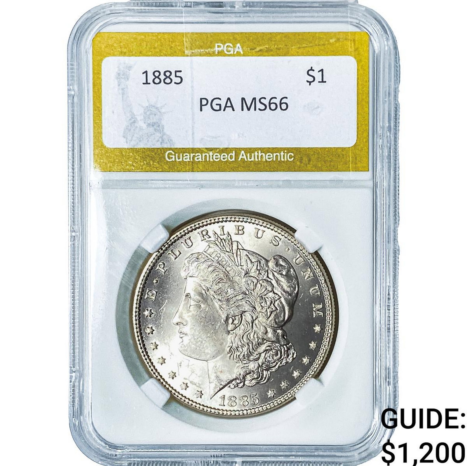 1885 Morgan Silver Dollar PGA MS66: 1885 Morgan Silver Dollar PGA MS66
