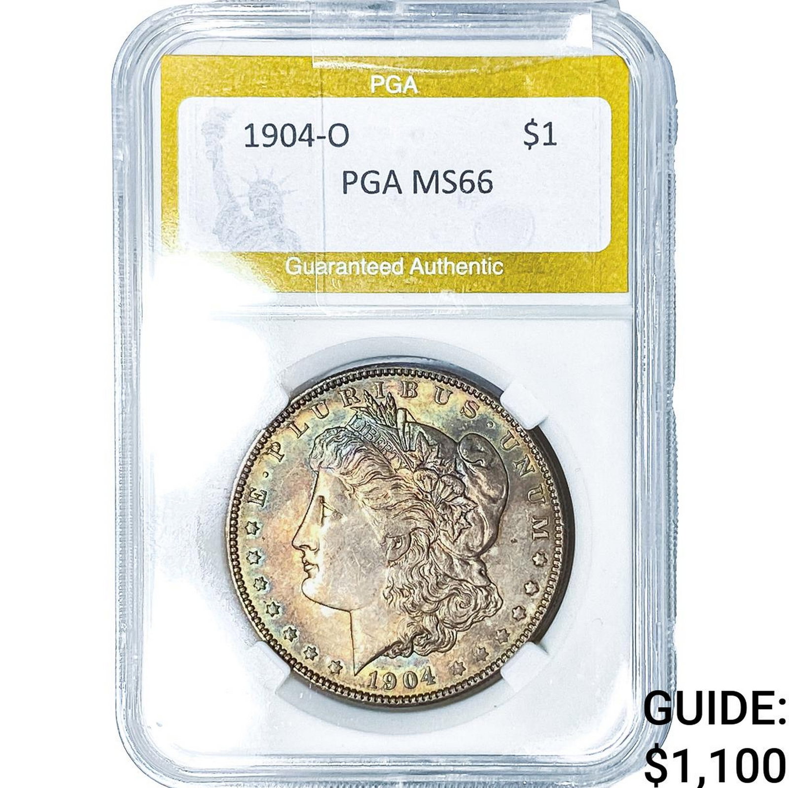 1904-O Morgan Silver Dollar PGA MS66: 1904-O Morgan Silver Dollar PGA MS66