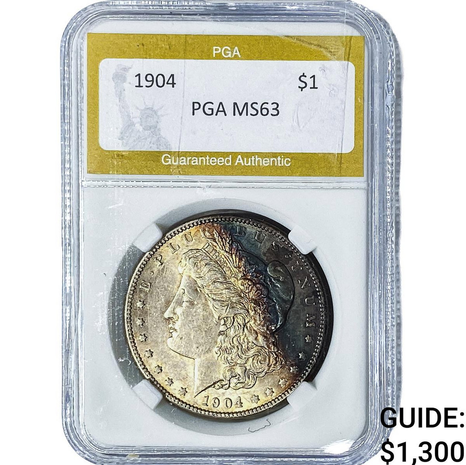 1904 Morgan Silver Dollar PGA MS63: 1904 Morgan Silver Dollar PGA MS63
