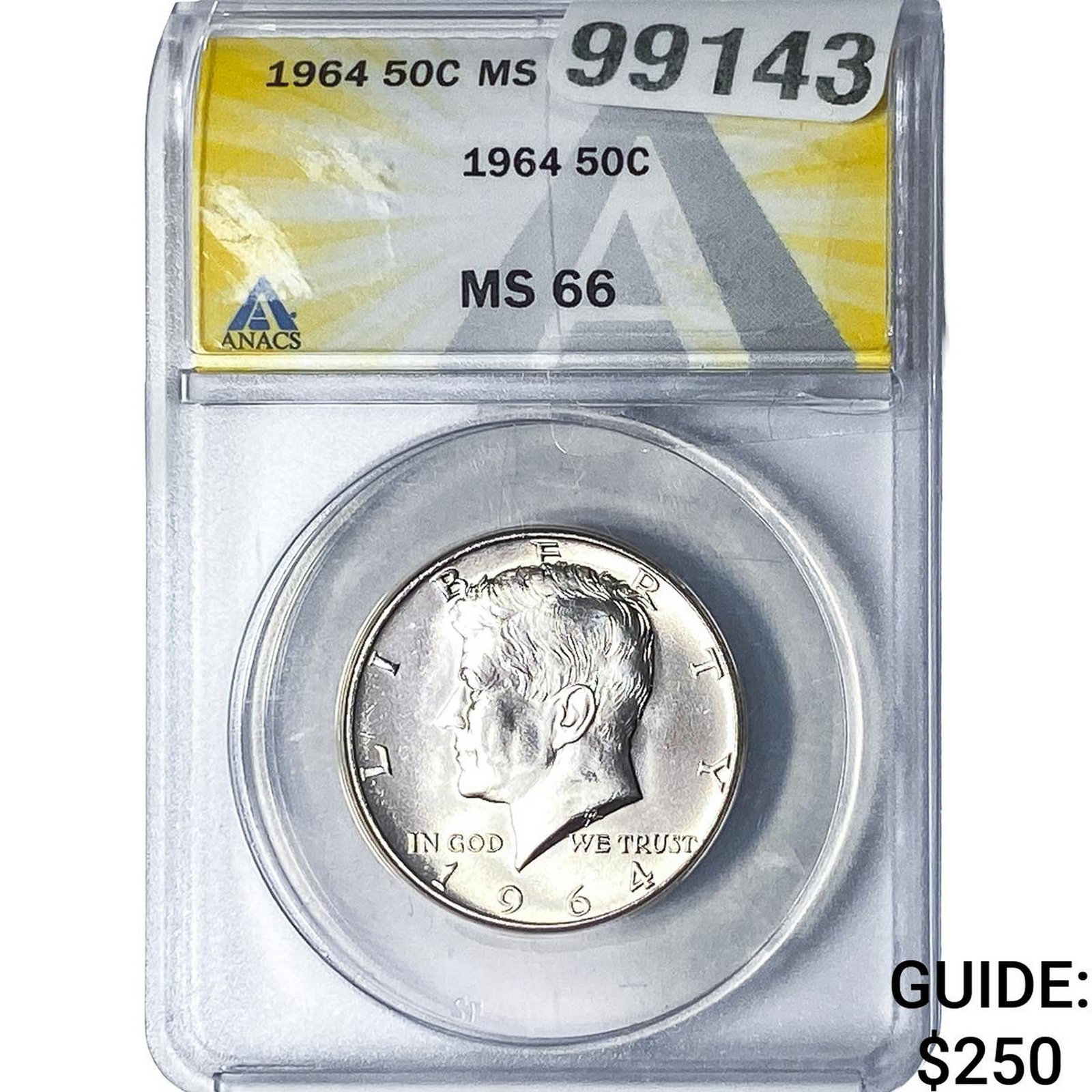 1964 Kennedy Half Dollar ANACS MS66 (1 of 2)
