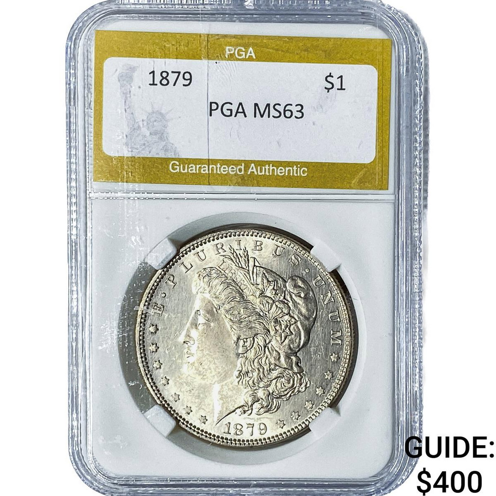 1879 Morgan Silver Dollar PGA MS63: 1879 Morgan Silver Dollar PGA MS63