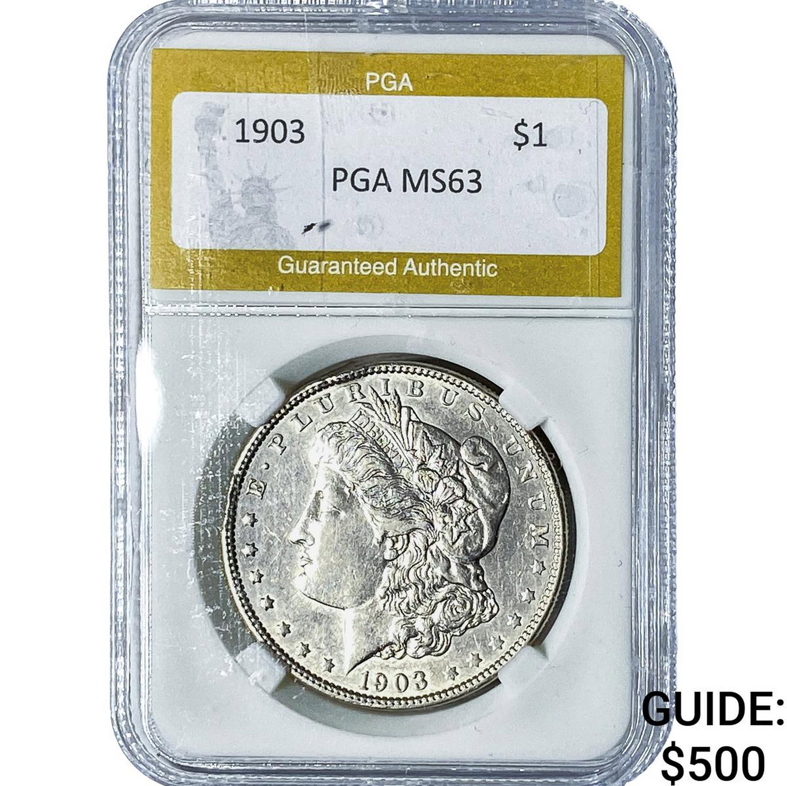 1903 Morgan Silver Dollar PGA MS63: 1903 Morgan Silver Dollar PGA MS63
