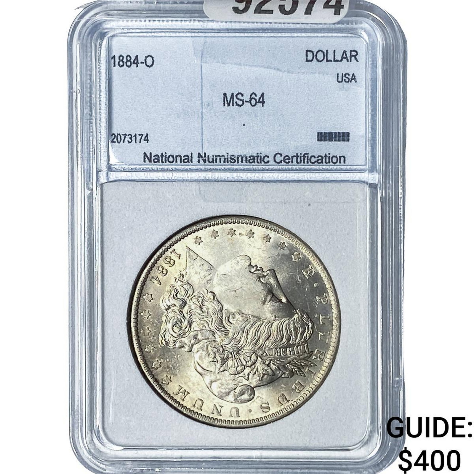 1884-O Morgan Silver Dollar NNC MS64: 1884-O Morgan Silver Dollar NNC MS64