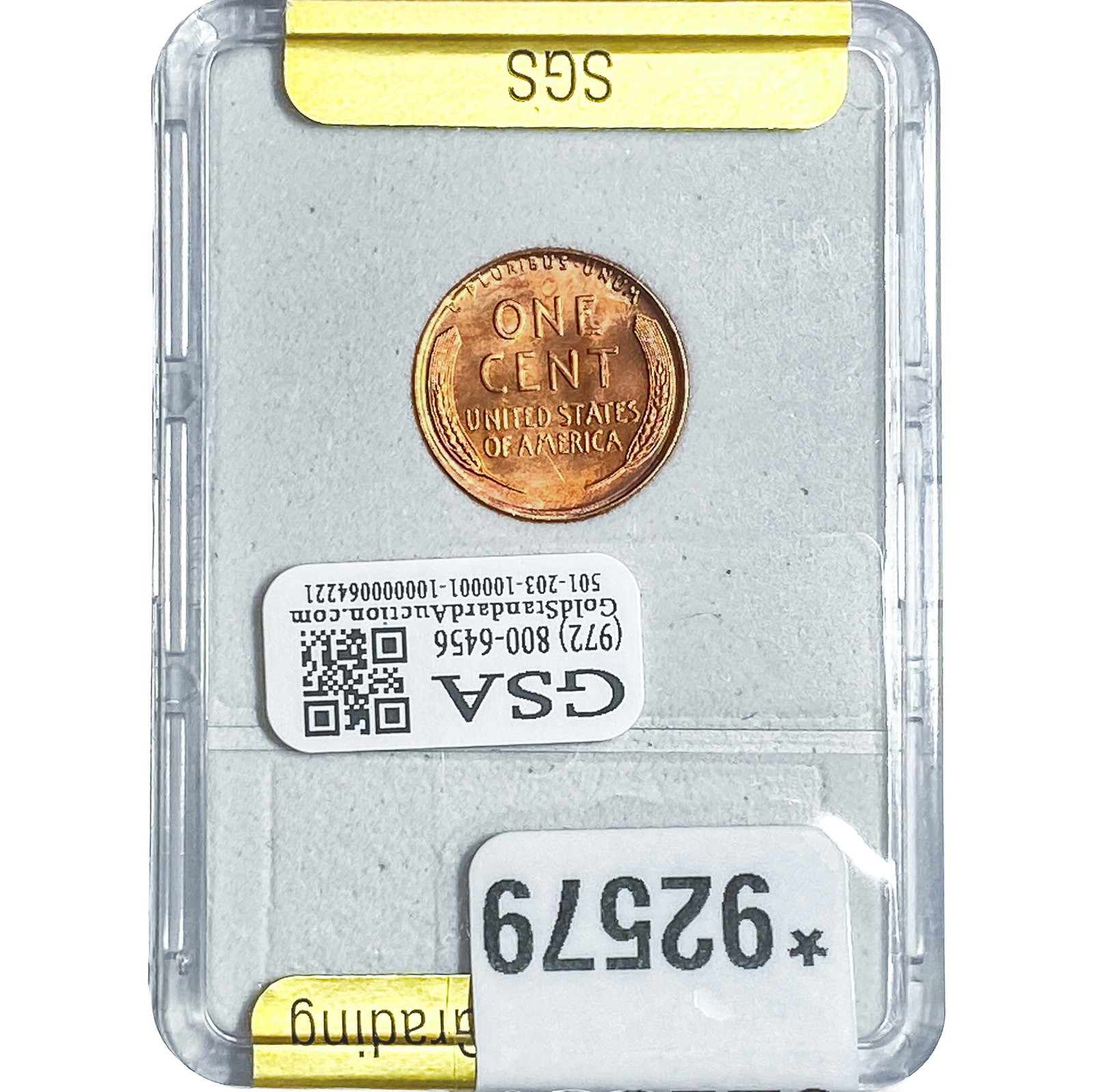 1950 Wheat Cent SGS MS70 - 2