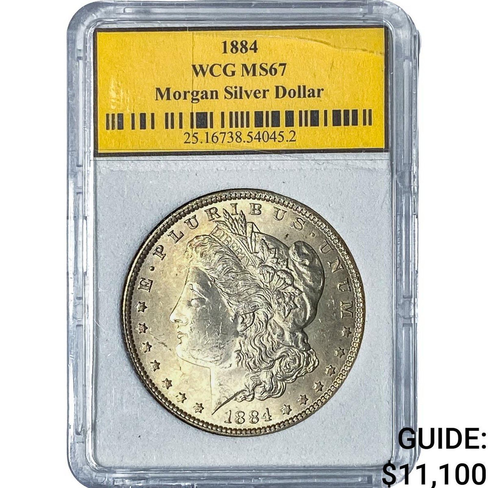 1884 Morgan Silver Dollar WCG MS67: 1884 Morgan Silver Dollar WCG MS67