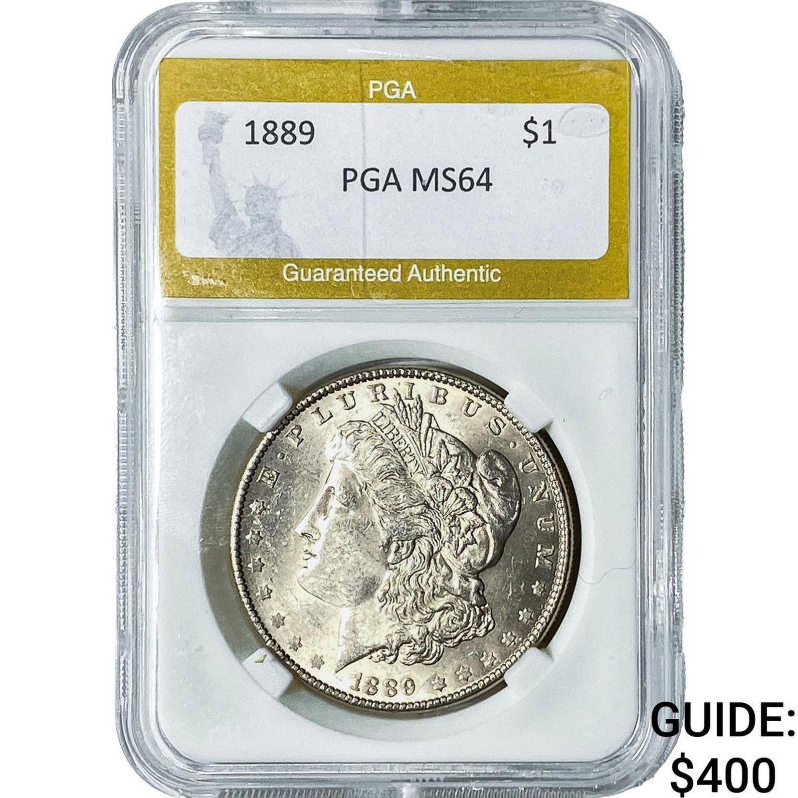 1889 Morgan Silver Dollar PGA MS64: 1889 Morgan Silver Dollar PGA MS64