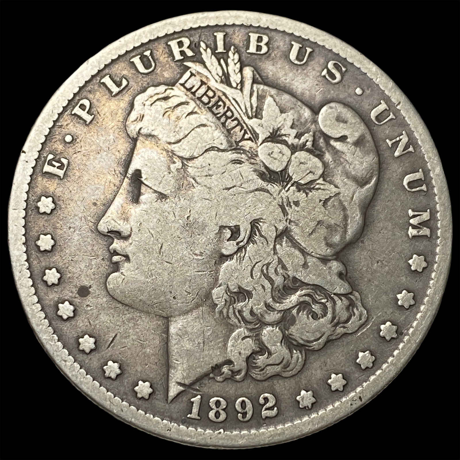 1892-S Silver Morgan Dollar LIGHTLY CIRCULATED: 1892-S Silver Morgan Dollar LIGHTLY CIRCULATED
