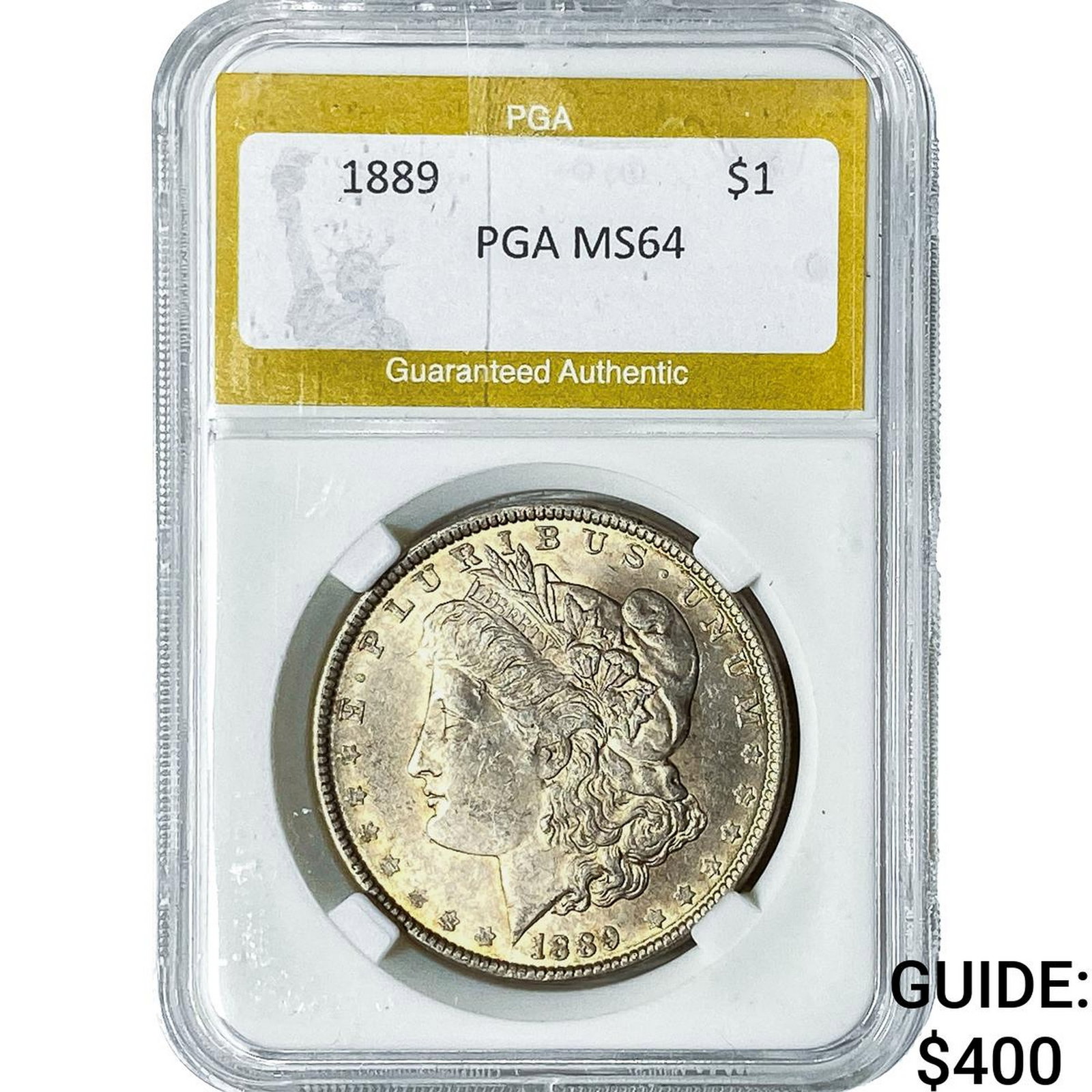 1889 Morgan Silver Dollar PGA MS64: 1889 Morgan Silver Dollar PGA MS64