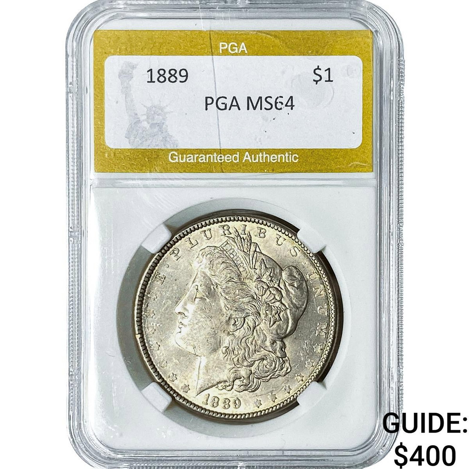 1889 Morgan Silver Dollar PGA MS64: 1889 Morgan Silver Dollar PGA MS64