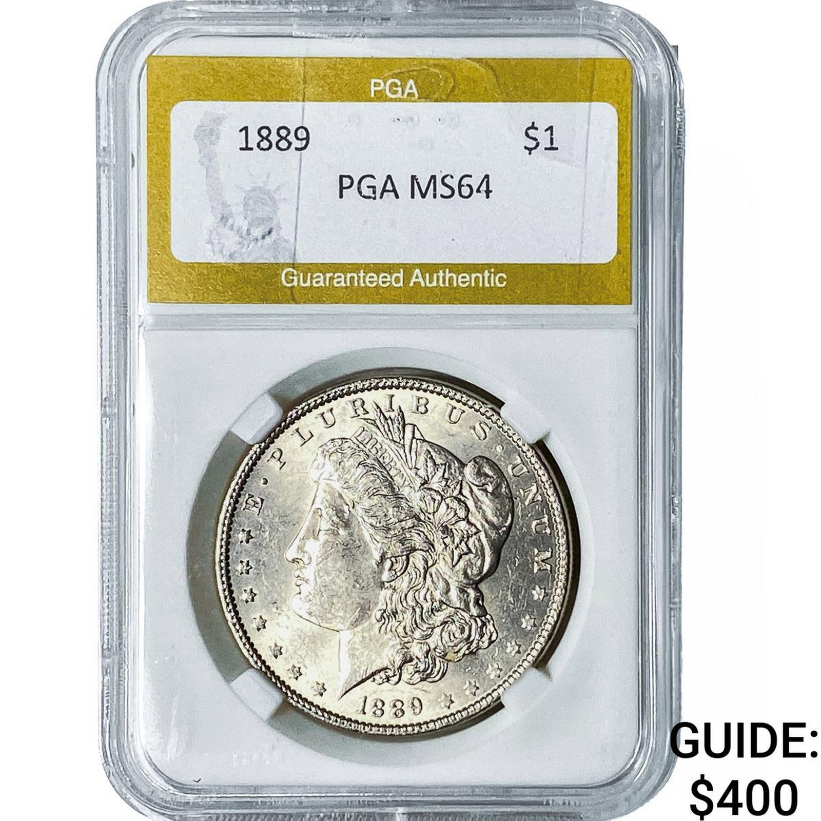 1889 Morgan Silver Dollar PGA MS64: 1889 Morgan Silver Dollar PGA MS64