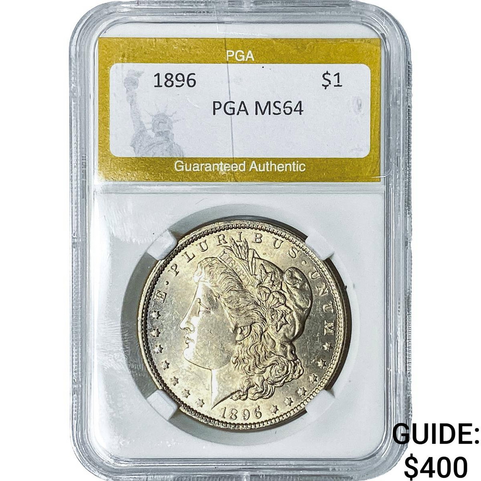 1896 Morgan Silver Dollar PGA MS64: 1896 Morgan Silver Dollar PGA MS64