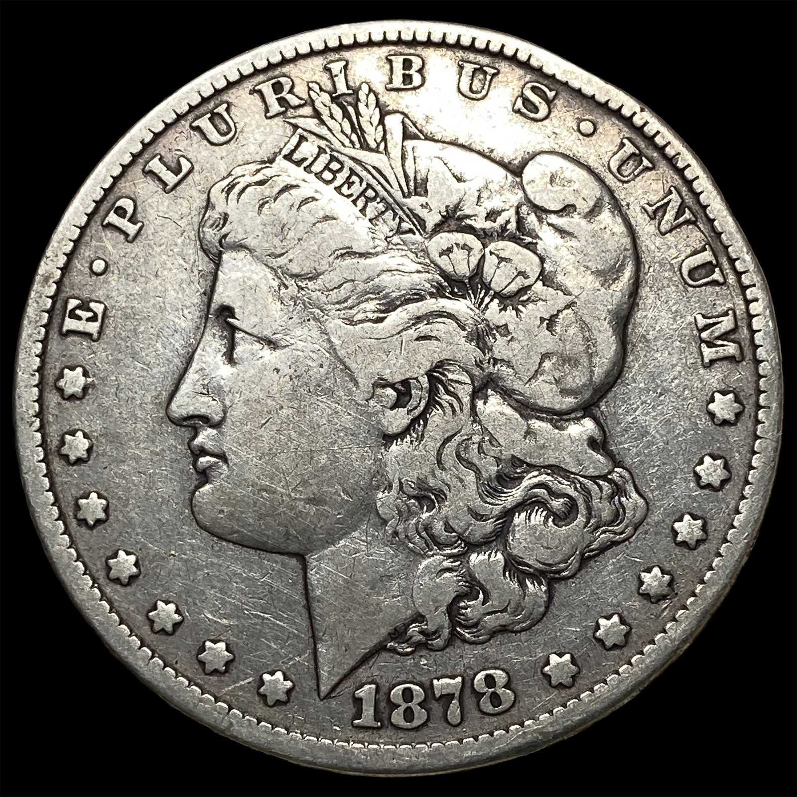 1878-CC Silver Morgan Dollar NEARLY UNCIRCULATED: 1878-CC Silver Morgan Dollar NEARLY UNCIRCULATED