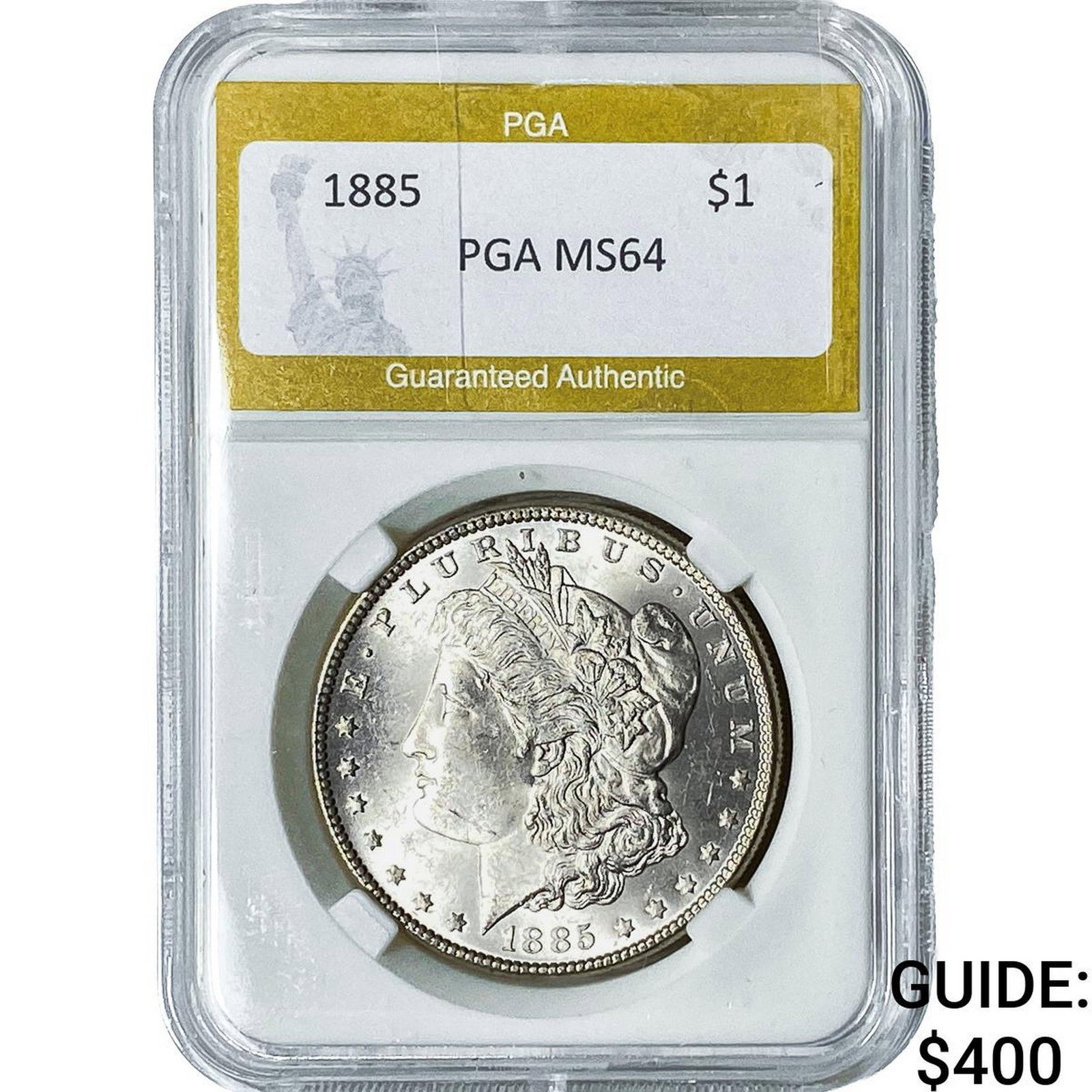 1885 Morgan Silver Dollar PGA MS64: 1885 Morgan Silver Dollar PGA MS64