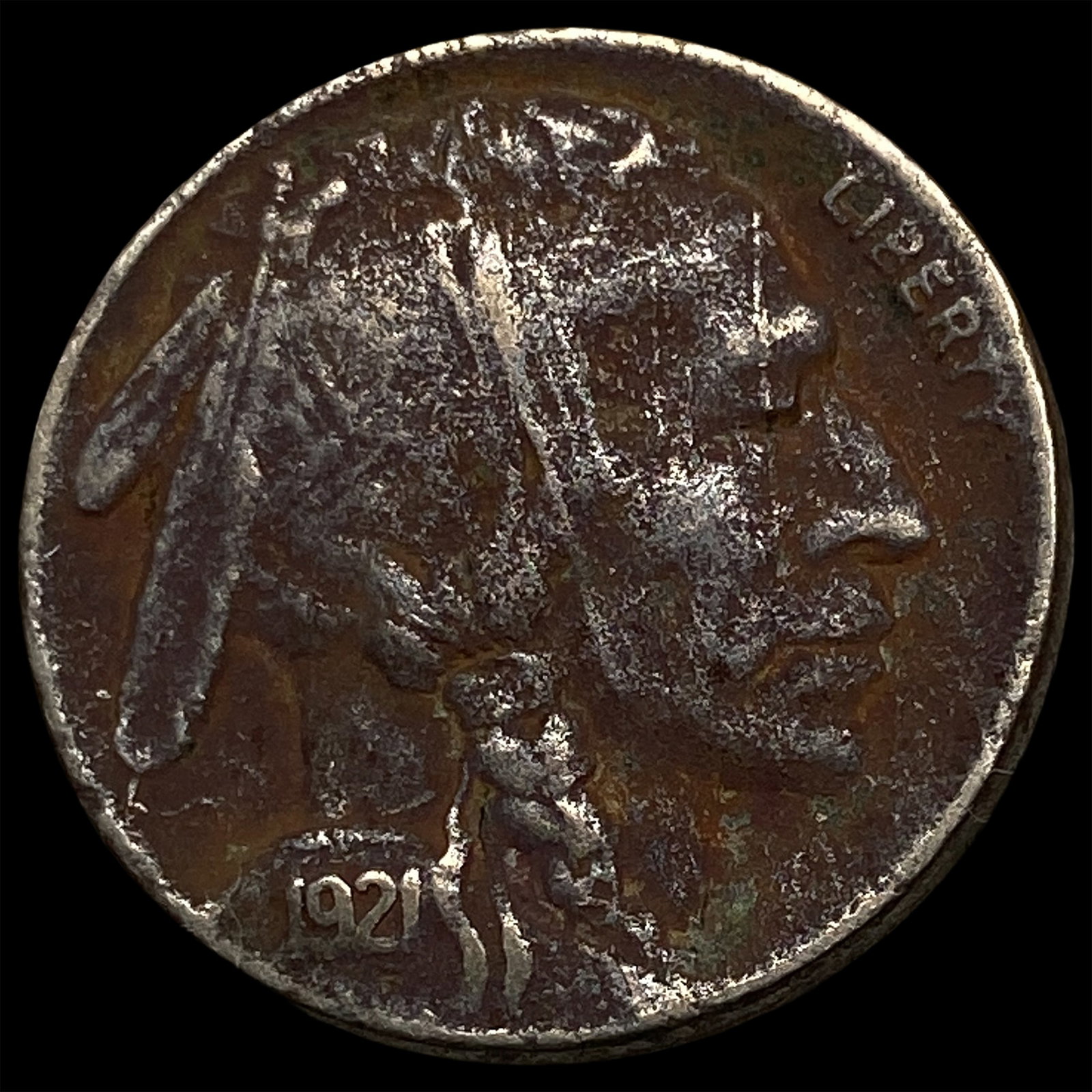 1921 Buffalo Nickel NICELY CIRCULATED: 1921 Buffalo Nickel NICELY CIRCULATED