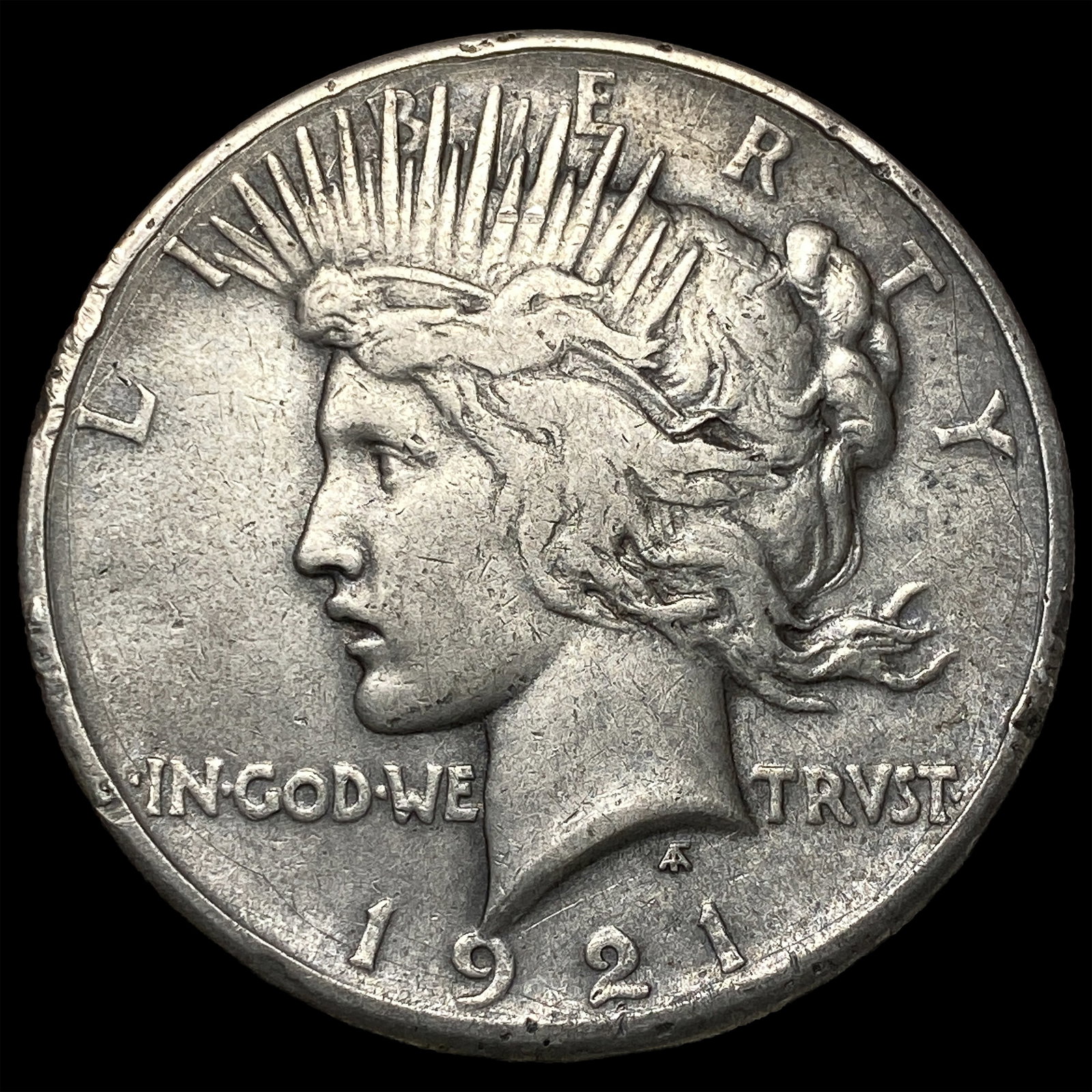 1921 Silver Peace Dollar NEARLY UNCIRCULATED: 1921 Silver Peace Dollar NEARLY UNCIRCULATED