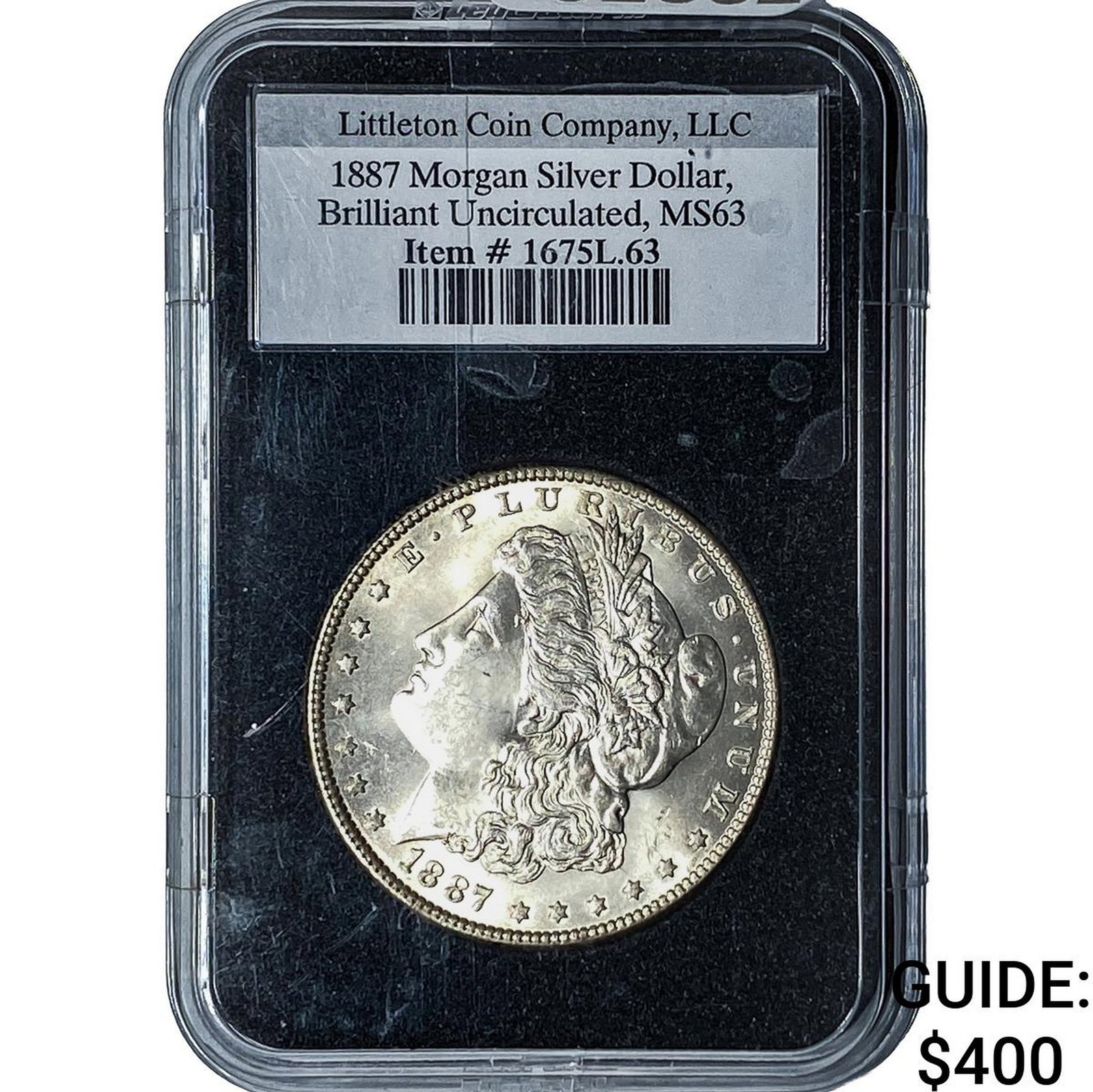 1887 Morgan Silver Dollar LCC BU MS63 (1 of 2)