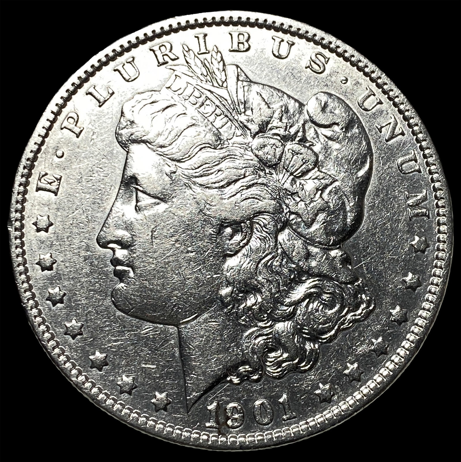 1901 Morgan Silver Dollar CLOSELY UNCIRCULATED: 1901 Morgan Silver Dollar CLOSELY UNCIRCULATED
