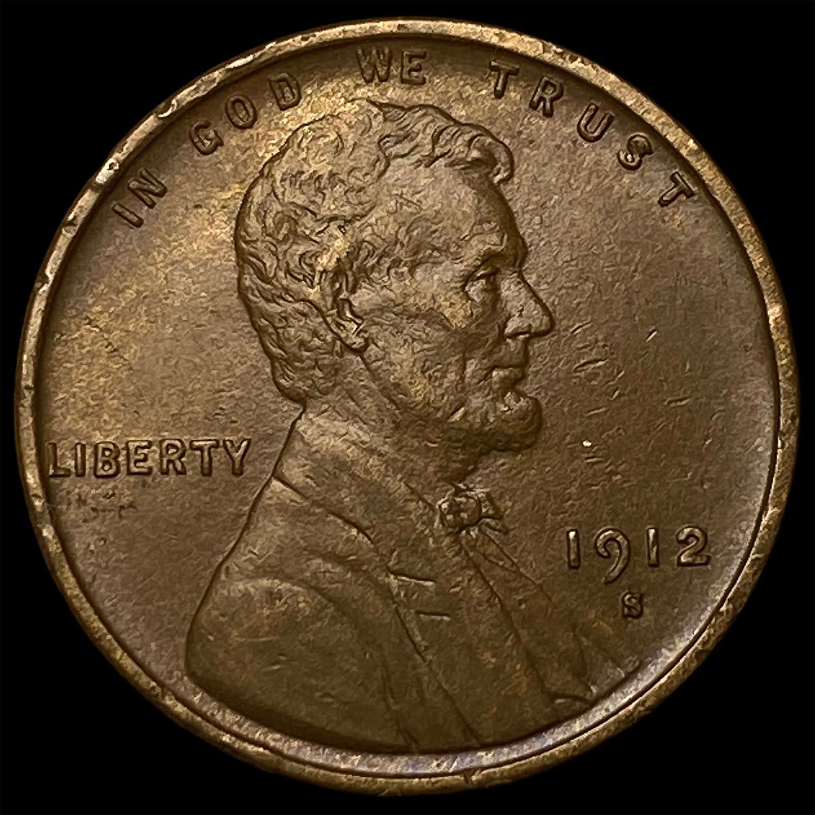 1912-S Lincoln Wheat Cent UNCIRCULATED (1 of 2)
