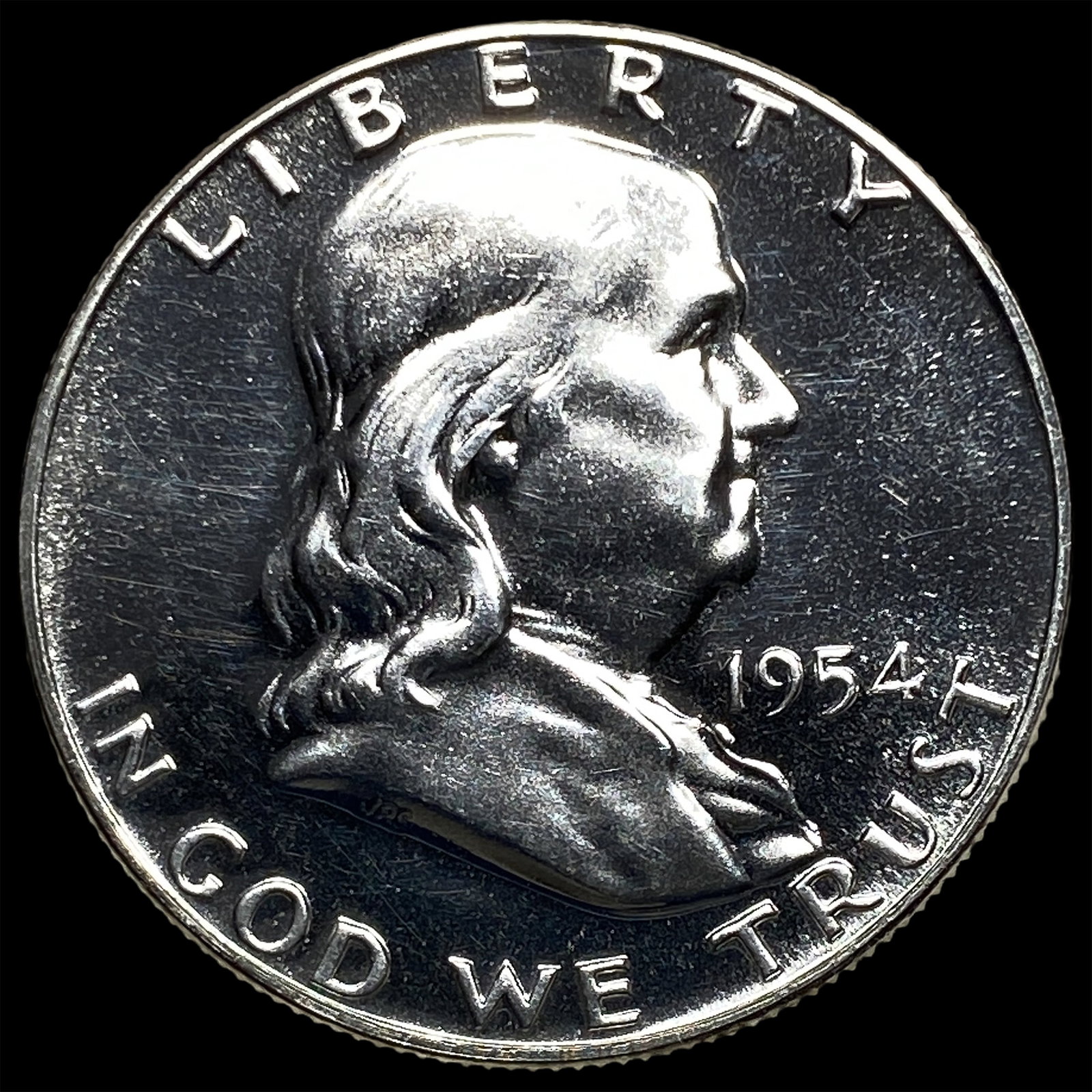 1954 Franklin Silver Half Dollar CHOICE PROOF: 1954 Franklin Silver Half Dollar CHOICE PROOF
