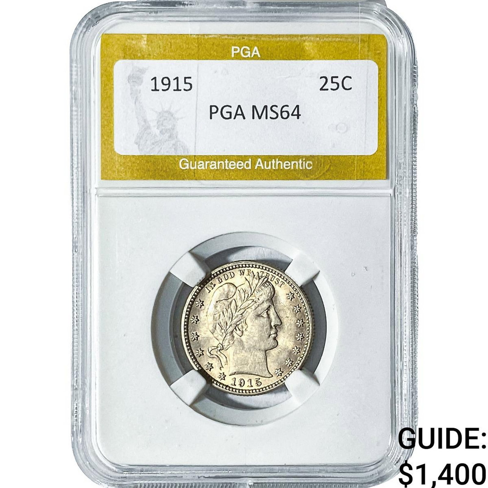 1915 Barber Quarter PGA MS64 (1 of 2)