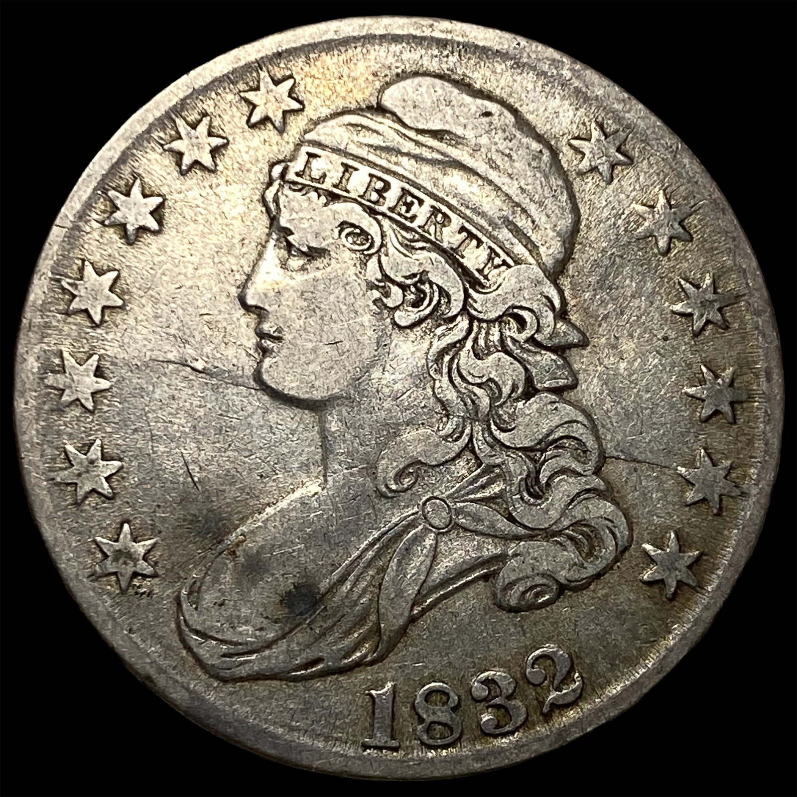 1832 Capped Bust Half Dollar NEARLY UNCIRCULATED: 1832 Capped Bust Half Dollar NEARLY UNCIRCULATED