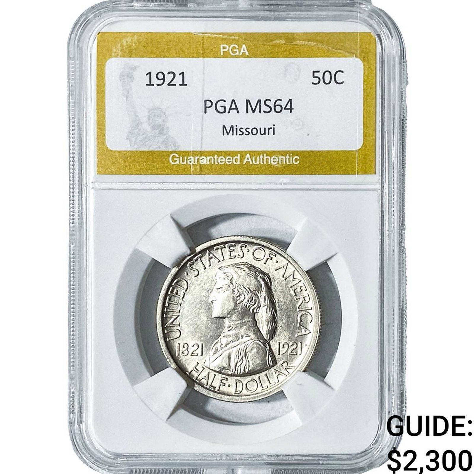 1921 Missouri Half Dollar PGA MS64 (1 of 2)