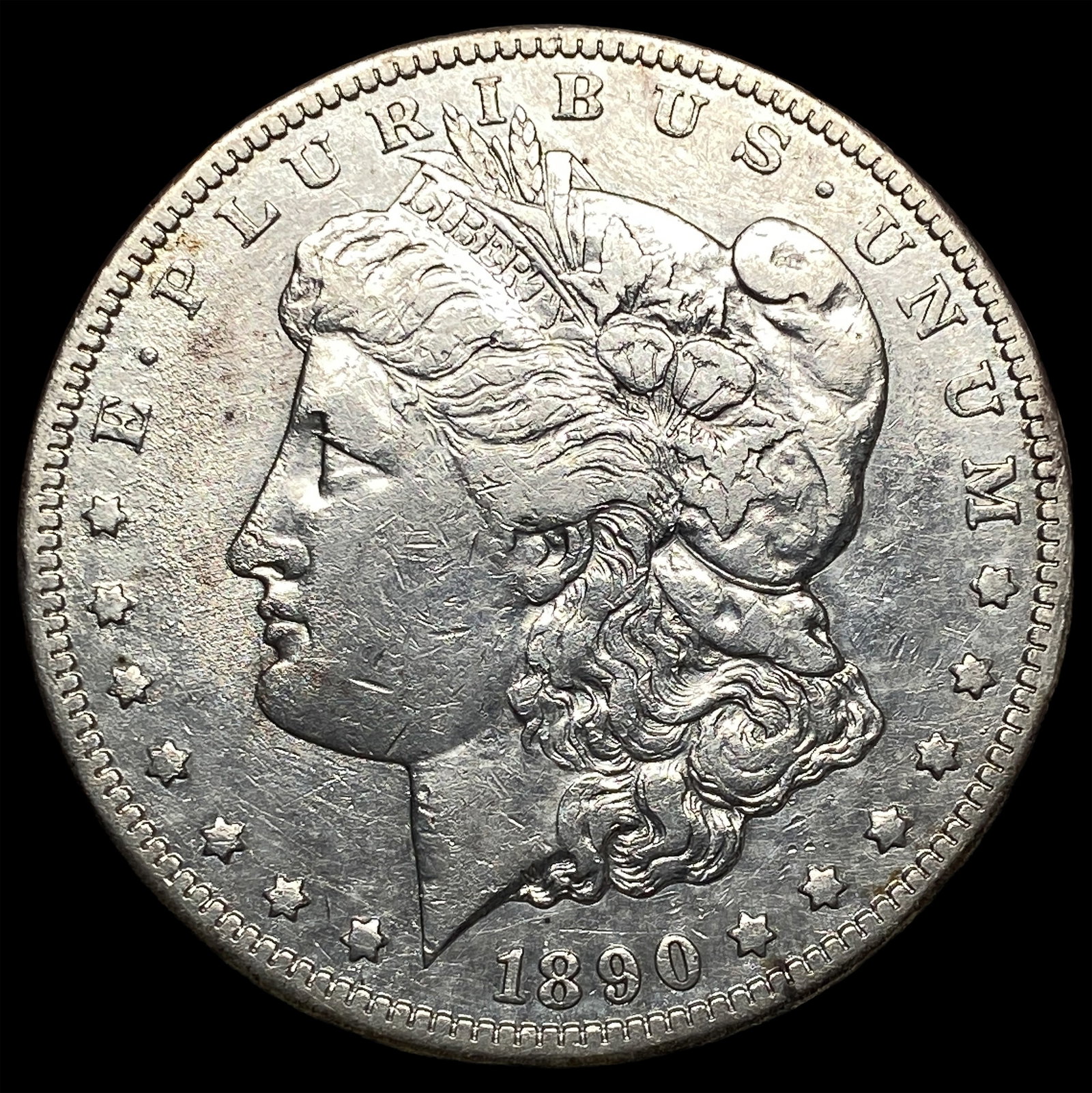 1890-CC Silver Morgan Dollar NEARLY UNCIRCULATED (1 of 2)