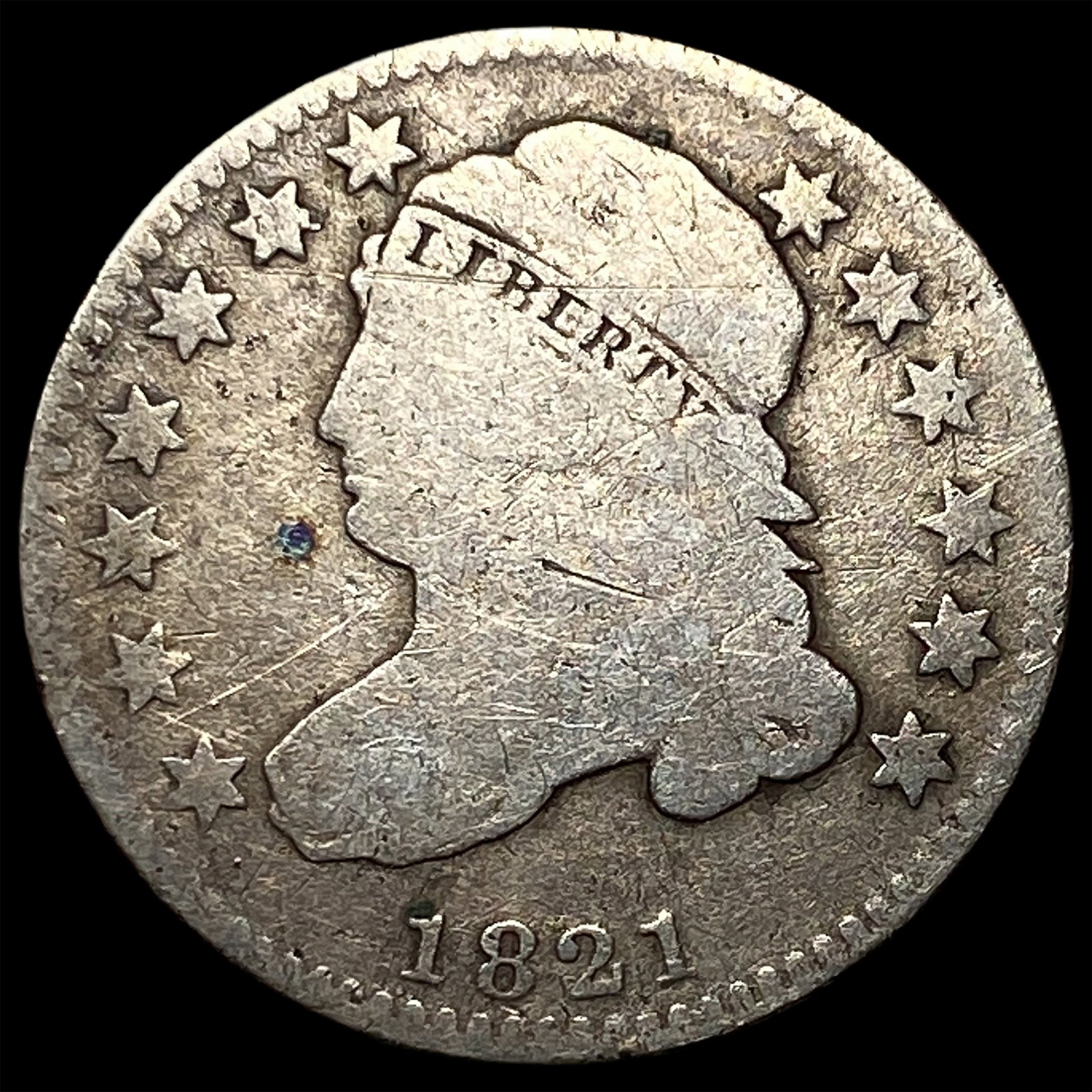 1821 Capped Bust Dime NICELY CIRCULATED (1 of 2)