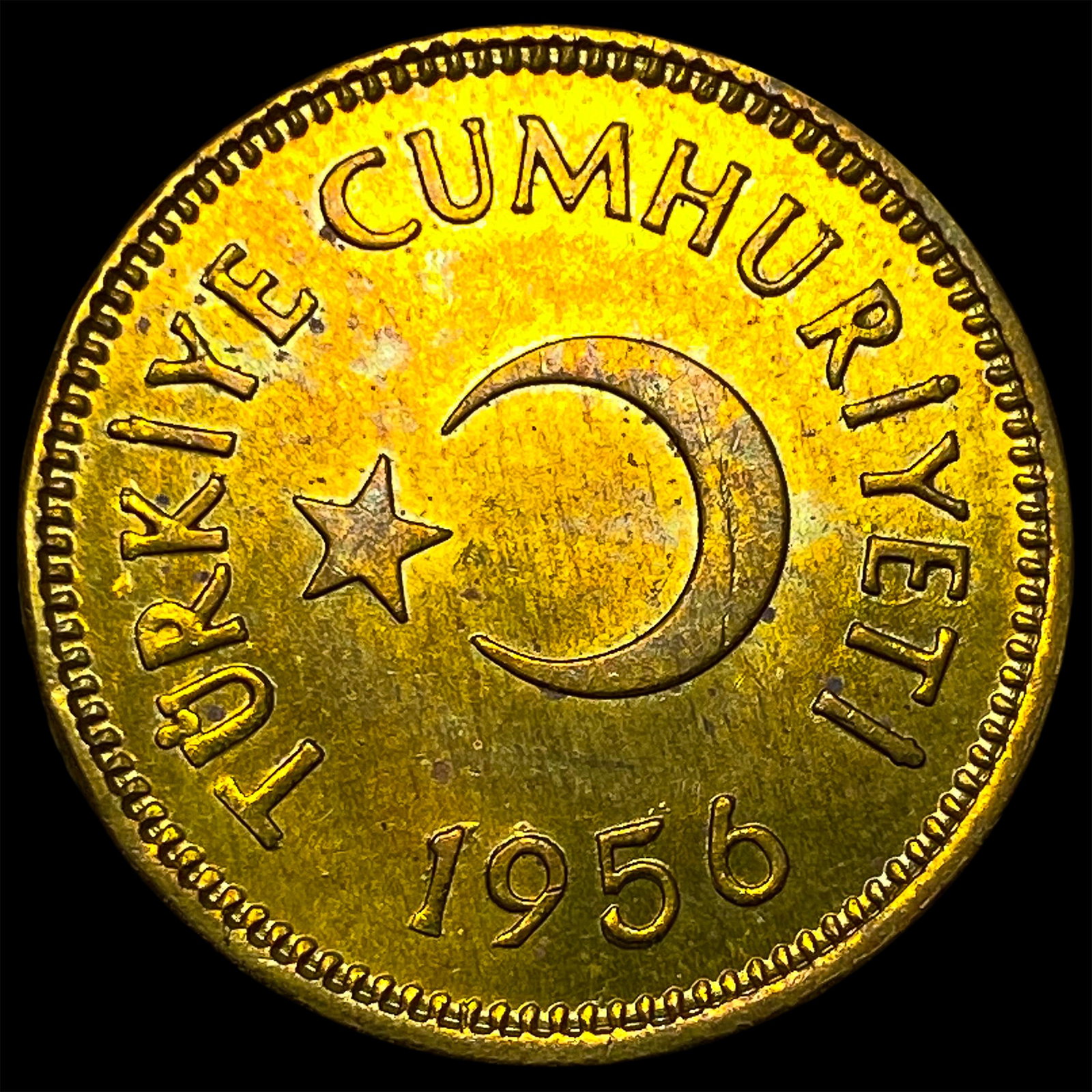1956 Turkey Brass 25 Kurus (1 of 2)