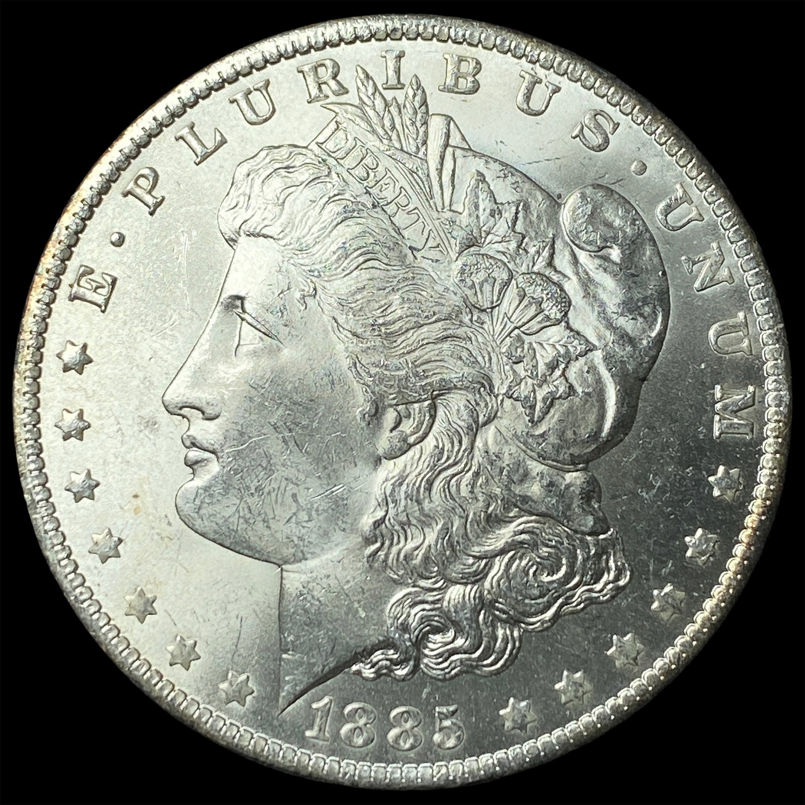 1885-O Silver Morgan Dollar GEM BU: 1885-O Silver Morgan Dollar GEM BU