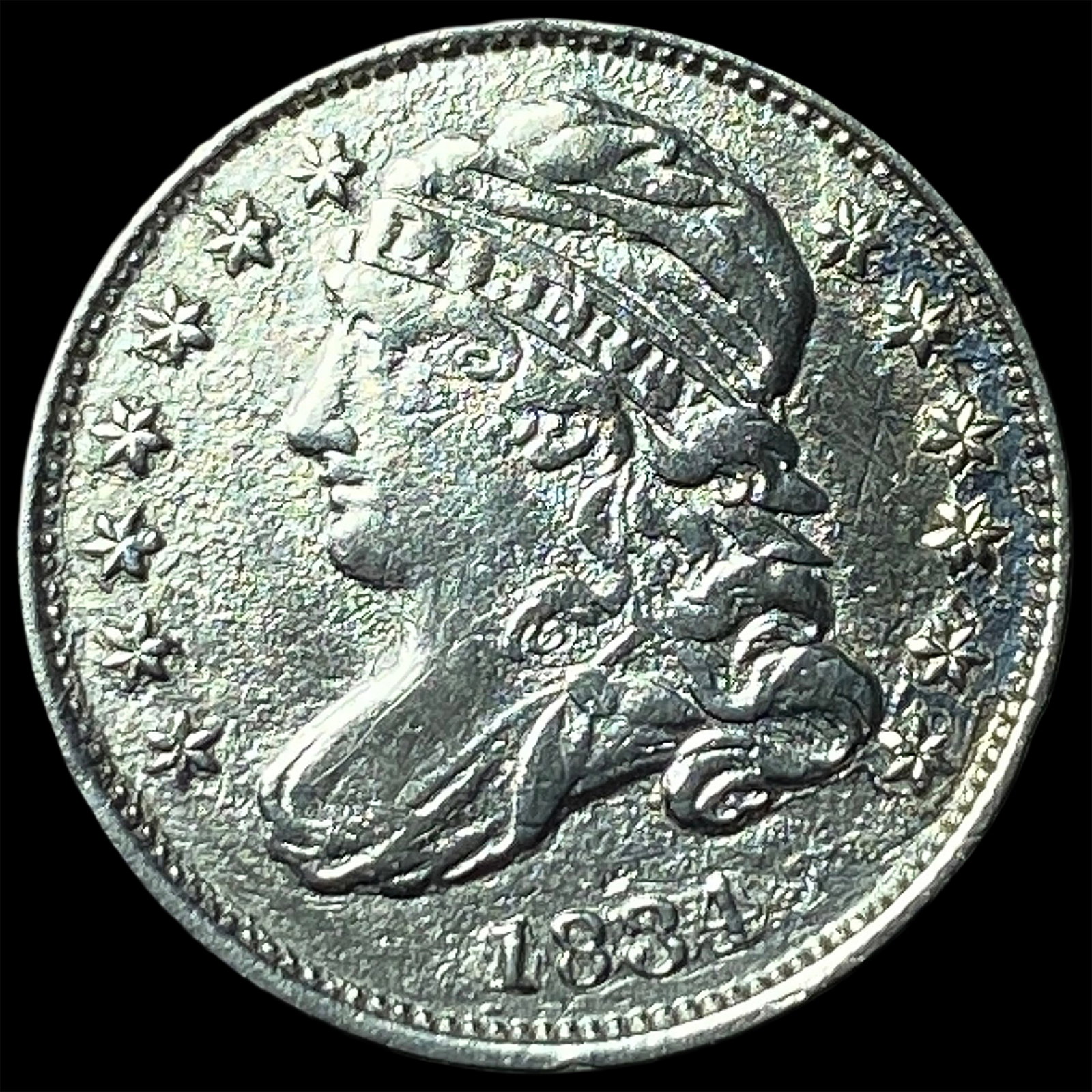 1834-O Capped Bust Dime HIGH GRADE: 1834-O Capped Bust Dime HIGH GRADE