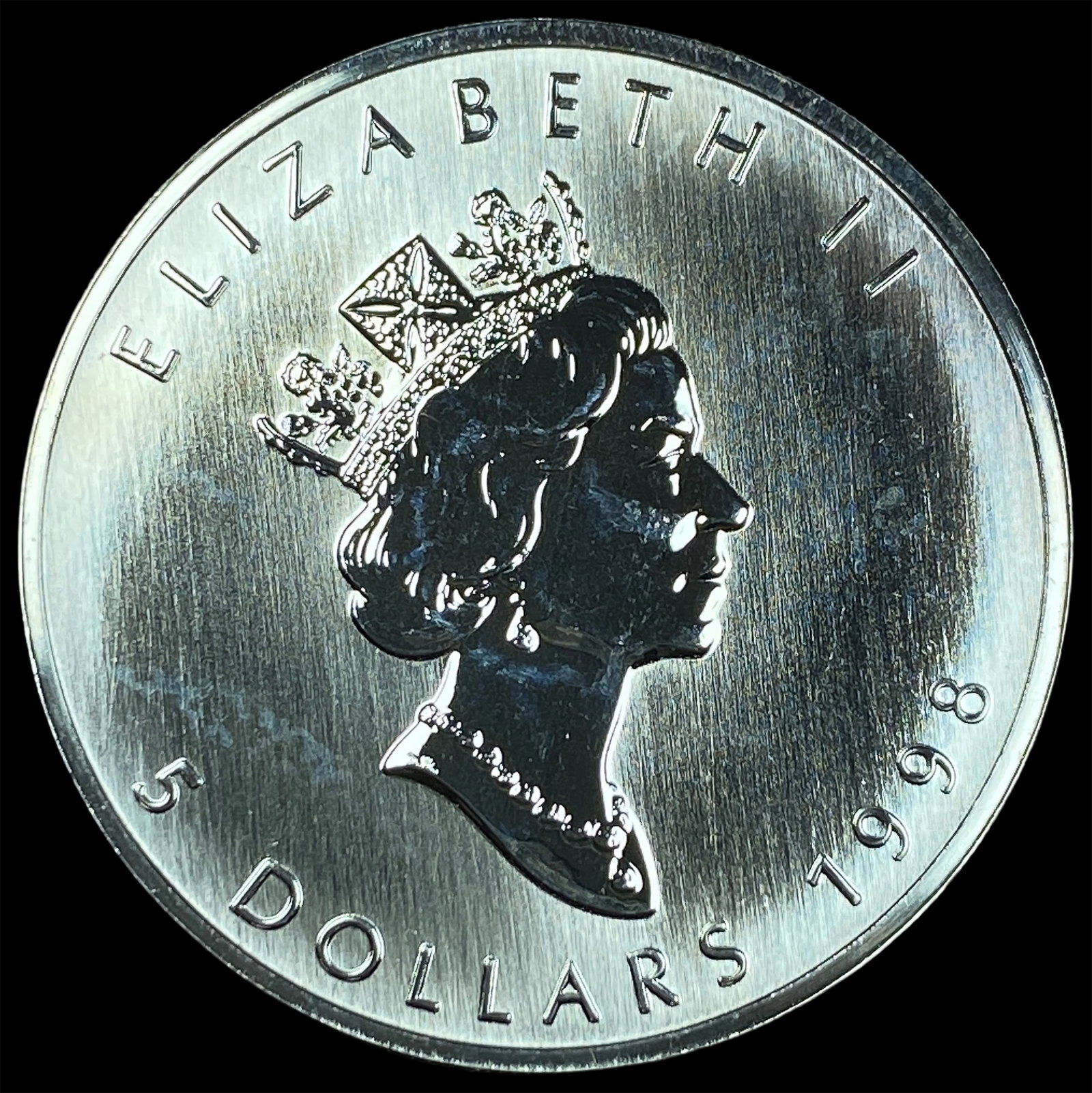 1998 Silver 1 oz Canadian Maple Leaf UNCIRCULATED: 1998 Silver 1 oz Canadian Maple Leaf UNCIRCULATED