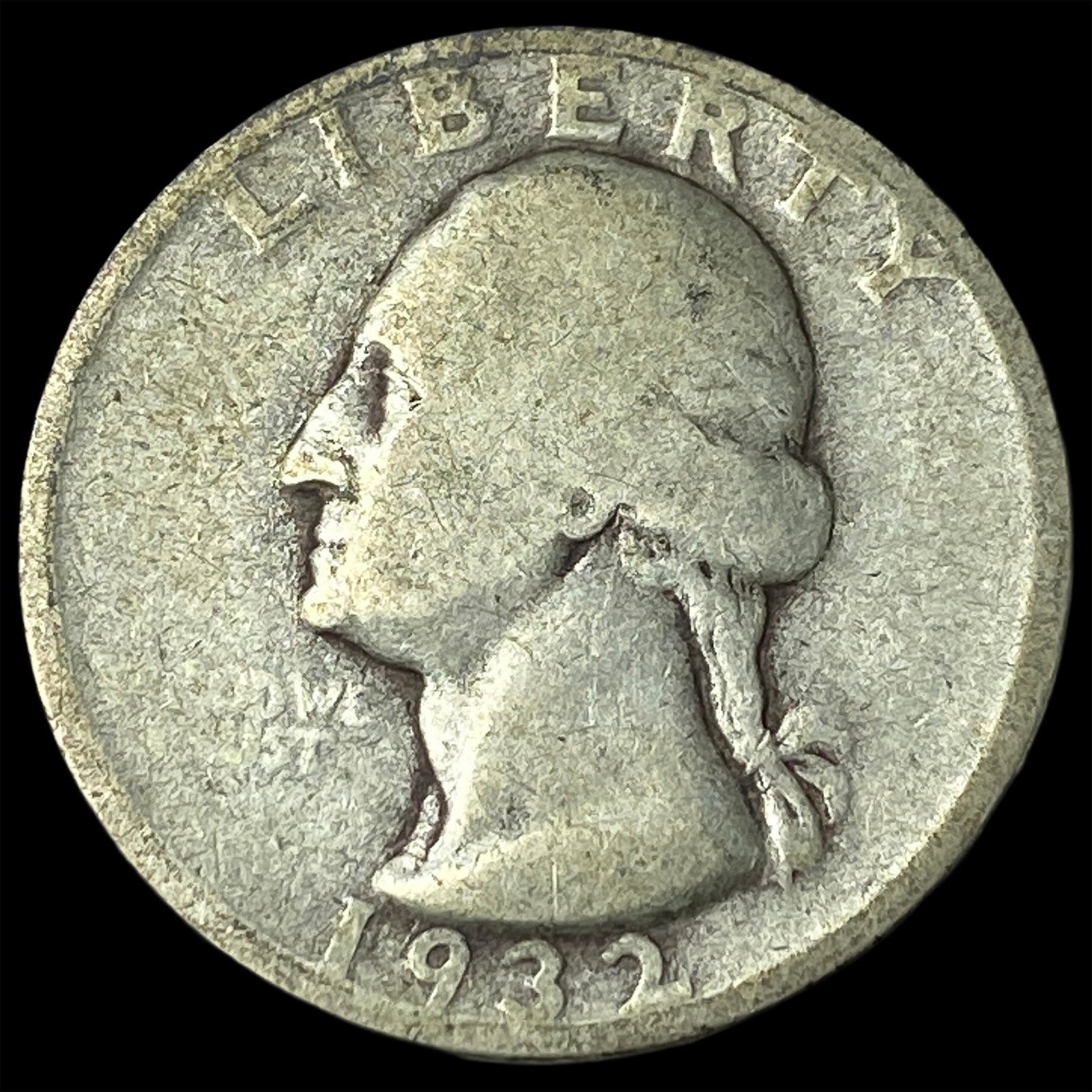 1932-S Silver Washington Quarter NICELY CIRCULATED: 1932-S Silver Washington Quarter NICELY CIRCULATED