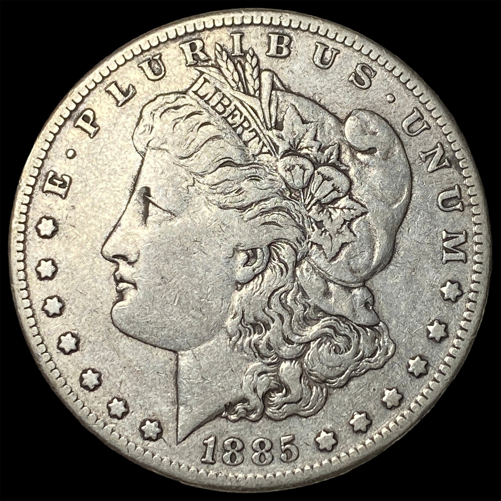 1885-S Silver Morgan Dollar LIGHTLY CIRCULATED: 1885-S Silver Morgan Dollar LIGHTLY CIRCULATED