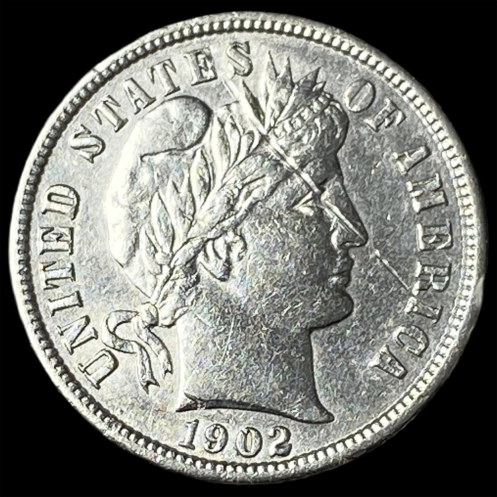 1902 Silver Barber Dime UNCIRCULATED: 1902 Silver Barber Dime UNCIRCULATED