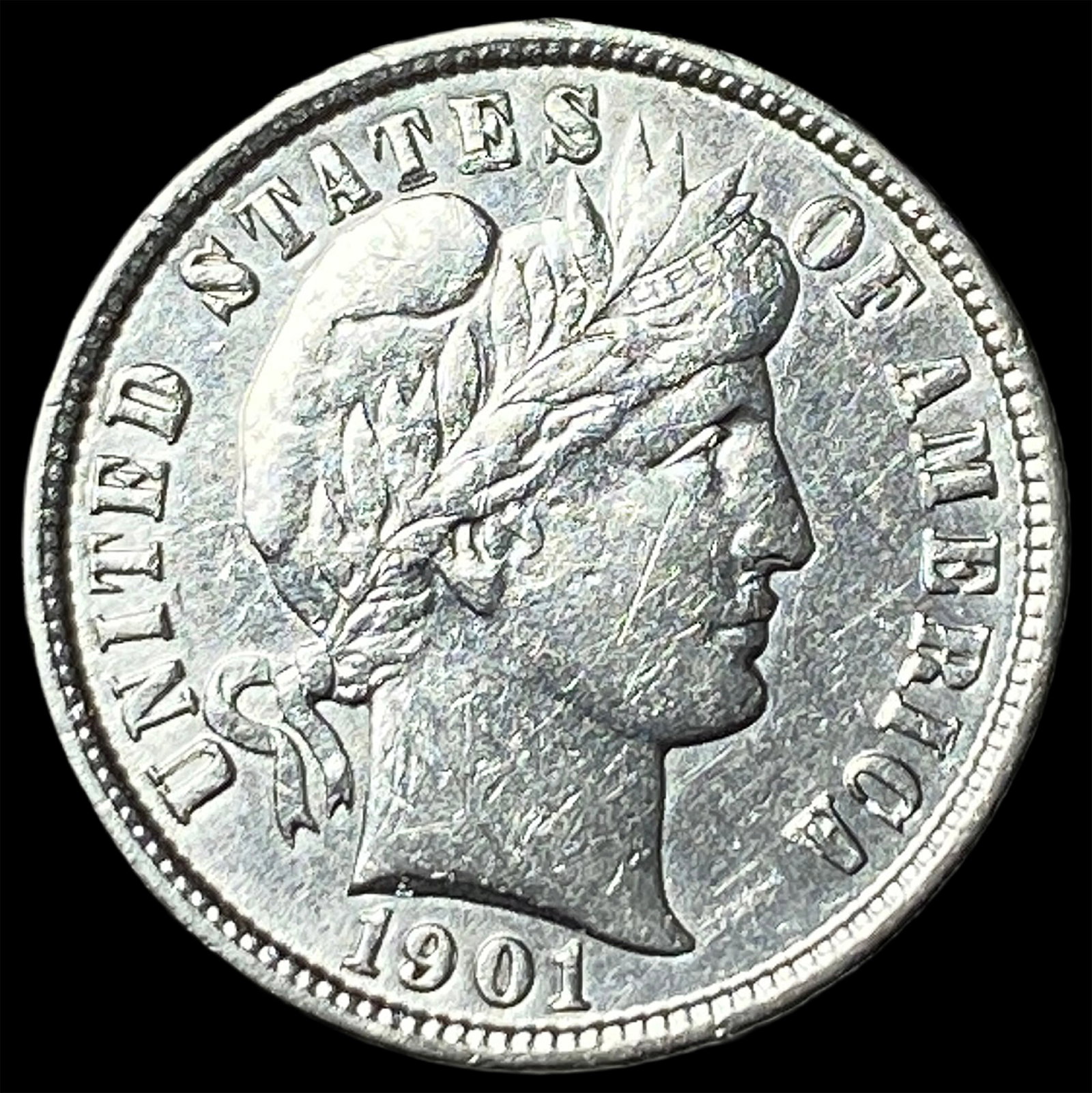 1901 Silver Barber Dime CHOICE AU: 1901 Silver Barber Dime CHOICE AU