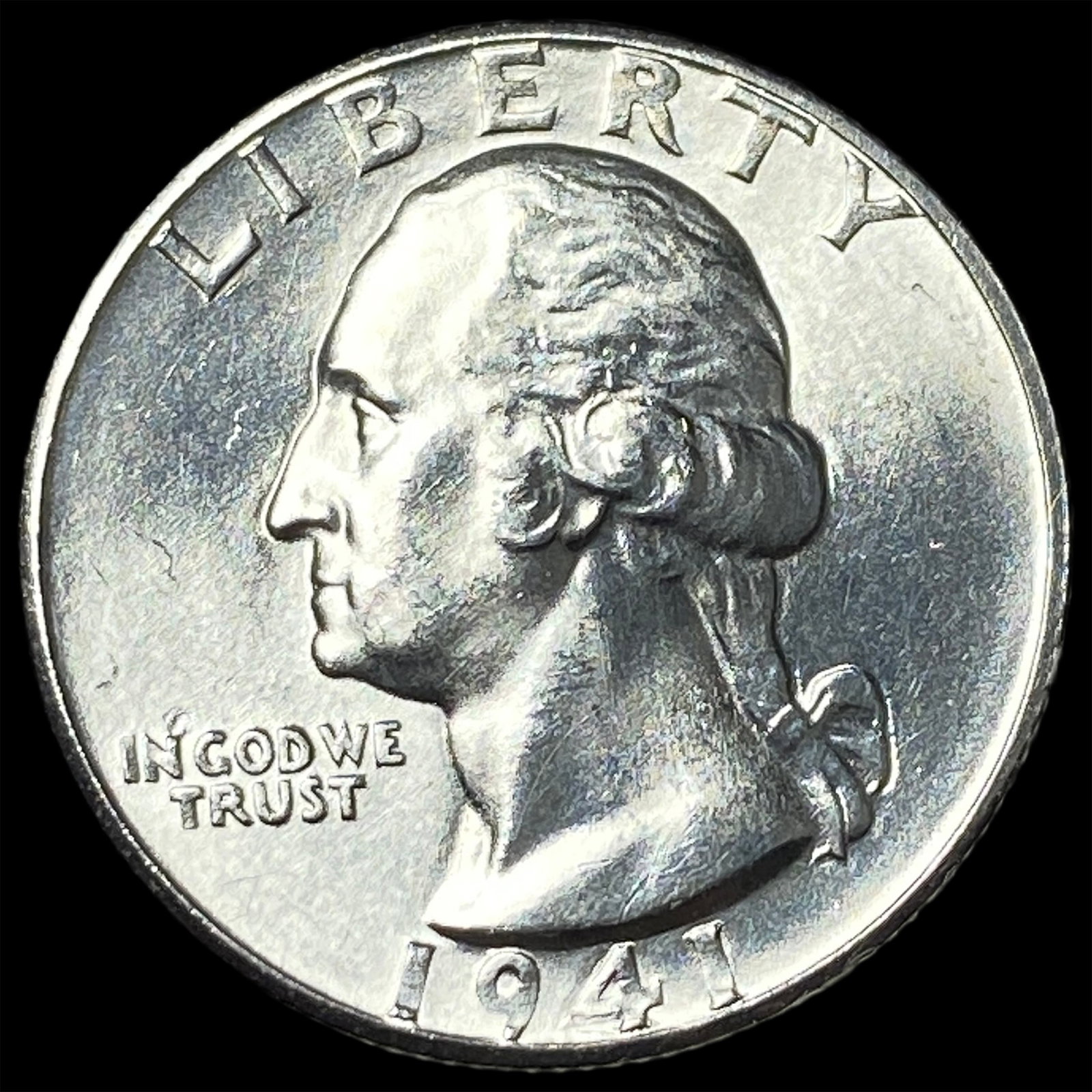 1941-D Silver Washington Quarter GEM BU: 1941-D Silver Washington Quarter GEM BU
