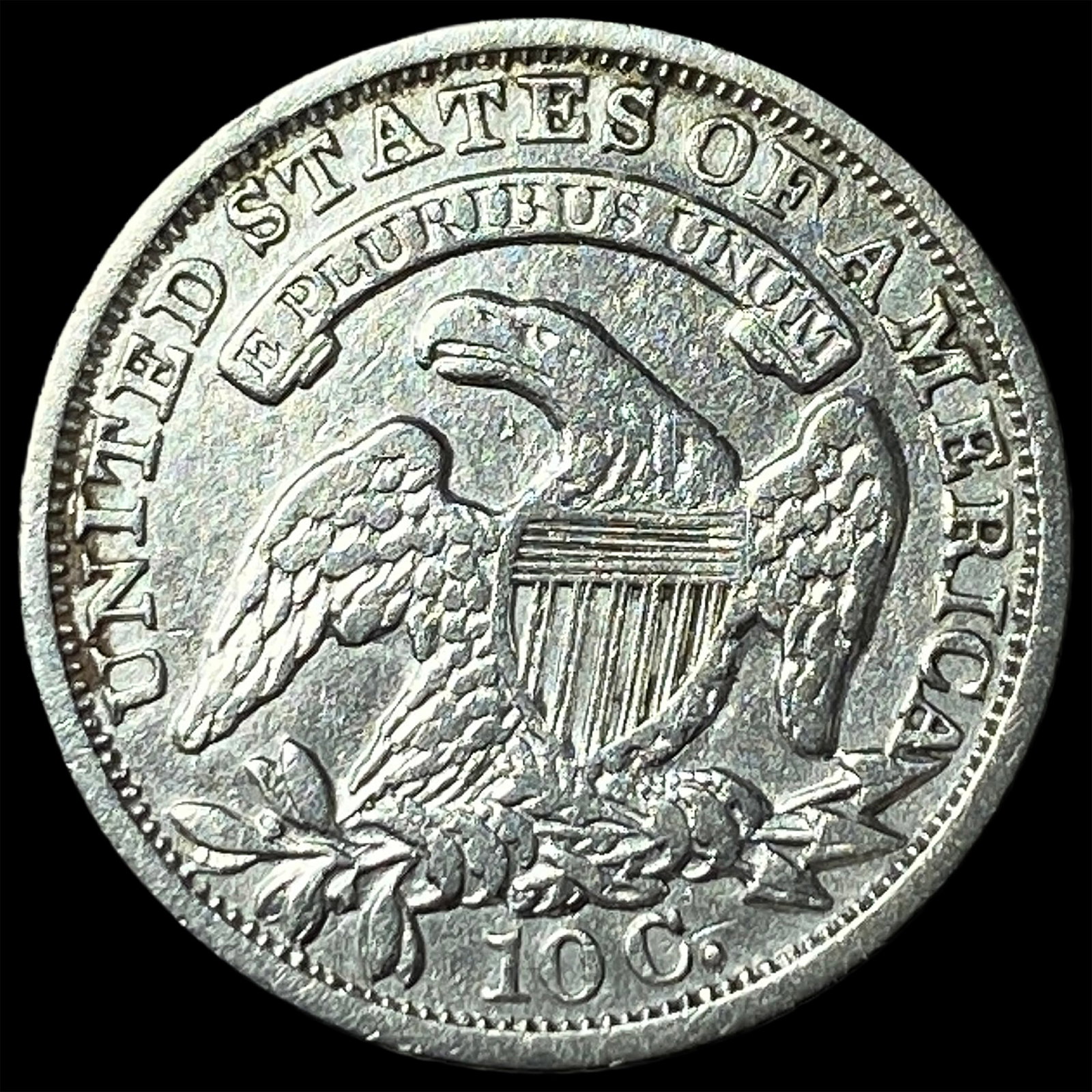 1834 Capped Bust Silver Dime LIGHTLY CIRCULATED - 2
