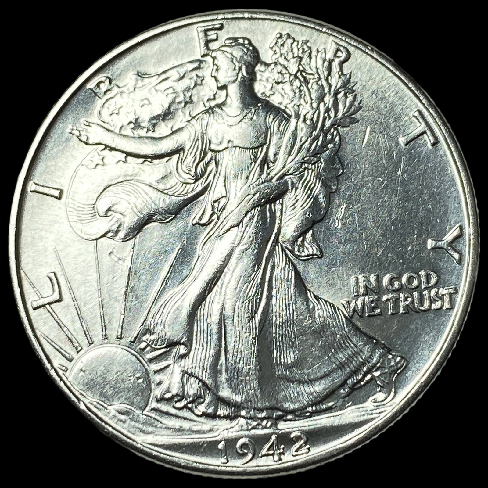 1942 Walking Liberty Half Dollar UNCIRCULATED: 1942 Walking Liberty Half Dollar UNCIRCULATED